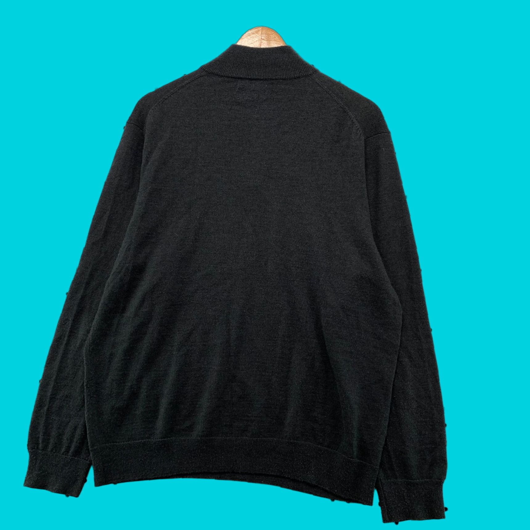 Club Room Club Room Merino Wool Sweater Mens Large Gray 1/4 Zip Lightweight Italian Yarn Size US L / EU 52-54 / 3 - 1 Thumbnail