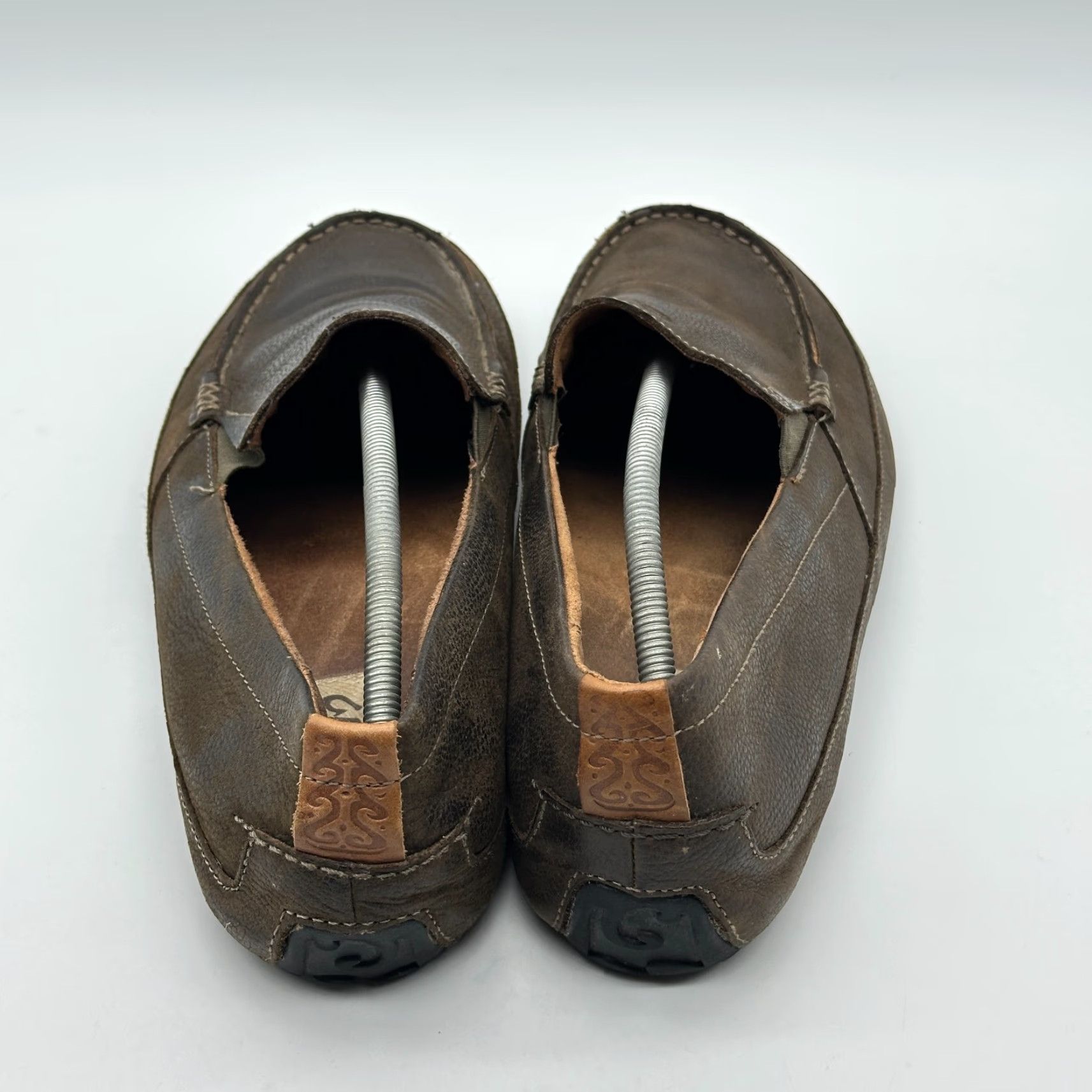 Olukai Olukai Akepa Moc Mens 13 M Brown Leather Casual Comfort Driving Loafers Size US 13 / EU 46 - 3 Thumbnail
