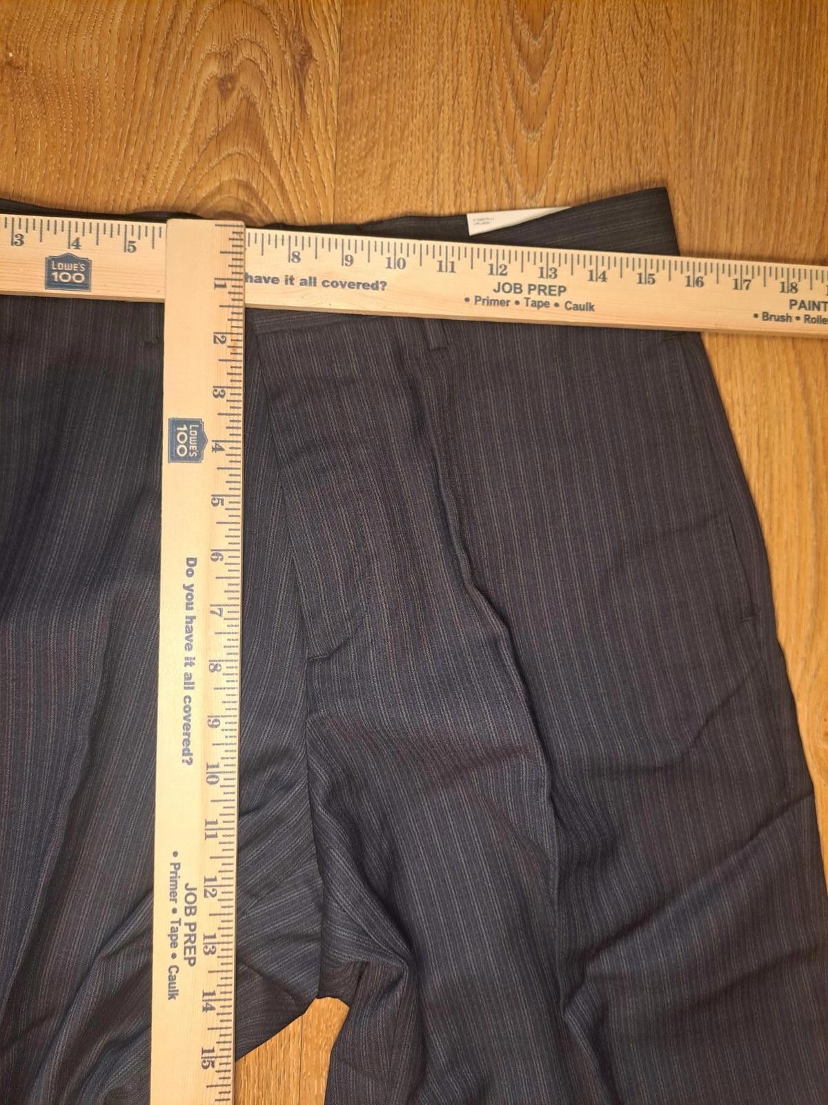 Structure NEW Structure Dress Pants Mens 32x30 Charcoal Gray Striped Size 38R - 7 Thumbnail