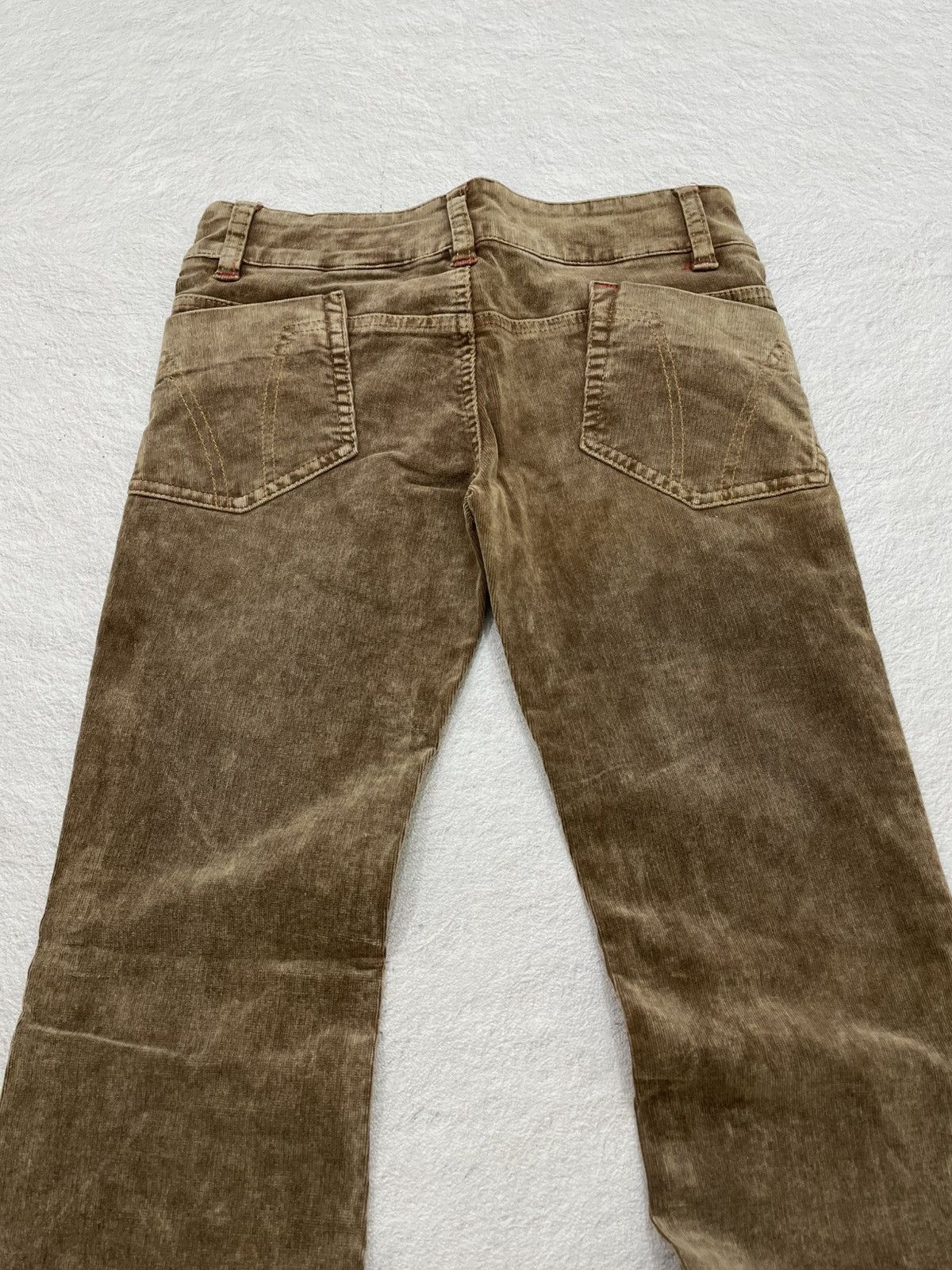 Beams Plus 2000s Belle Amie Worn Vintage Brown Corduroy Flare Pants Size 28" / US 6 / IT 42 - 6 Thumbnail