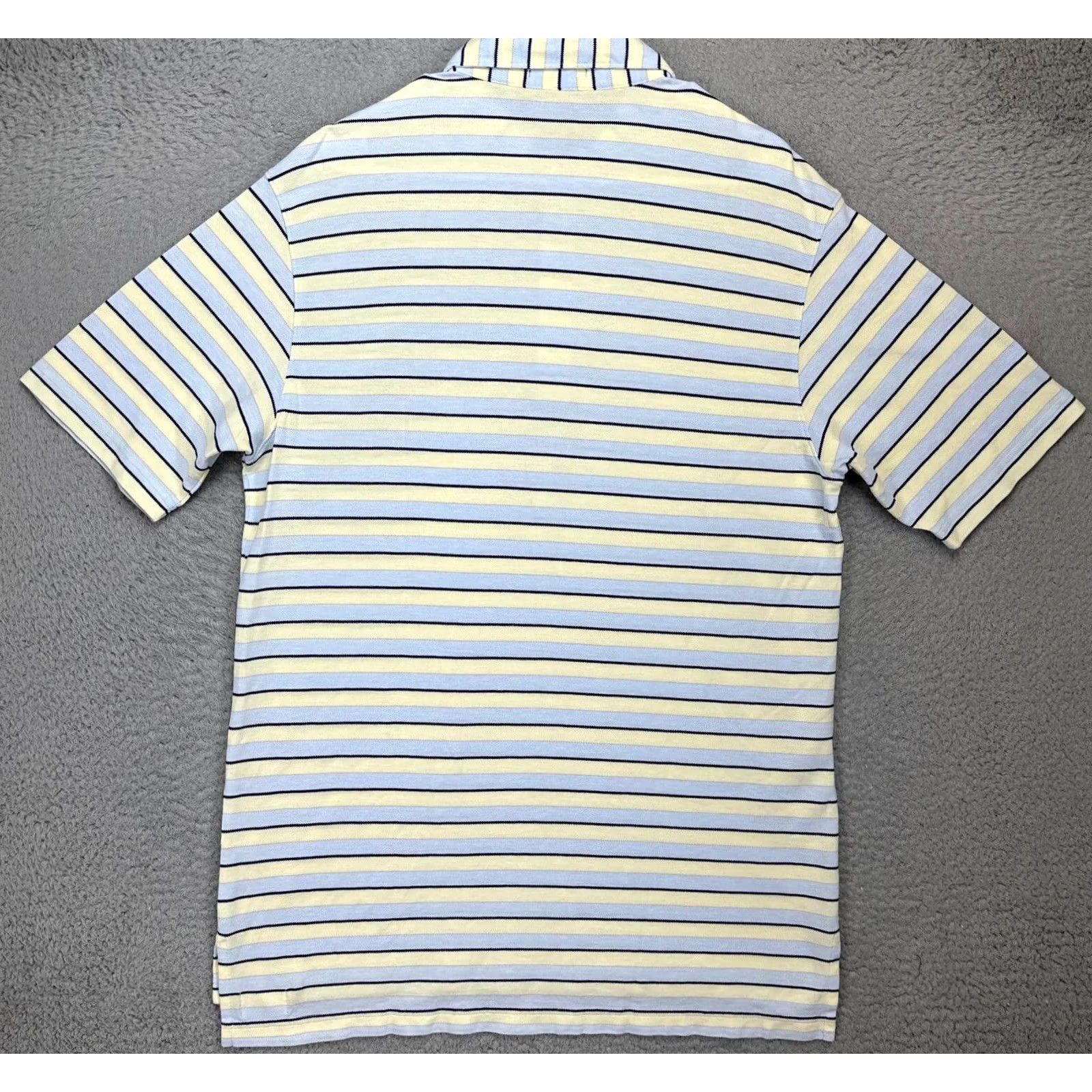 Vintage Turtleson Polo Shirt Mens Large Blue Yellow 100% Cotton Casual Rugby Short Sleeve/Collared Shirt Size US L / EU 52-54 / 3 - 3 Thumbnail