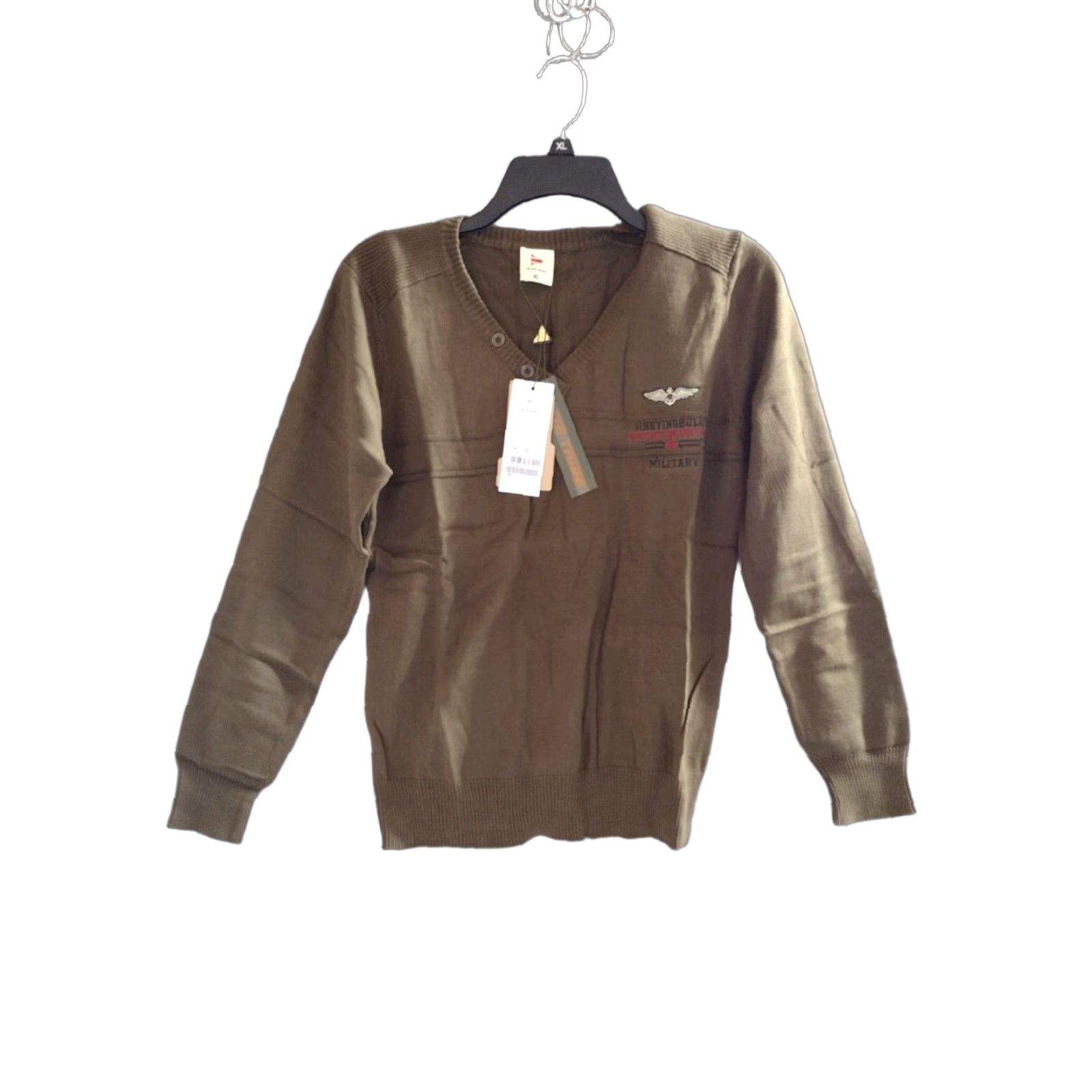 Aeronautica Militare Aeronautica Militare Elite Tribe 2 Button Long Sleeve Knitted Sweater Brown XL Mens Size US XL / EU 56 / 4 - 1 Thumbnail