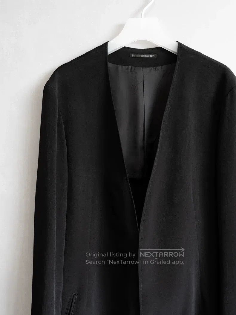 Yohji Yamamoto Yohji Yamamoto 24SS collarless and buttonless jacket Size US M / EU 48-50 / 2 - 3 Thumbnail