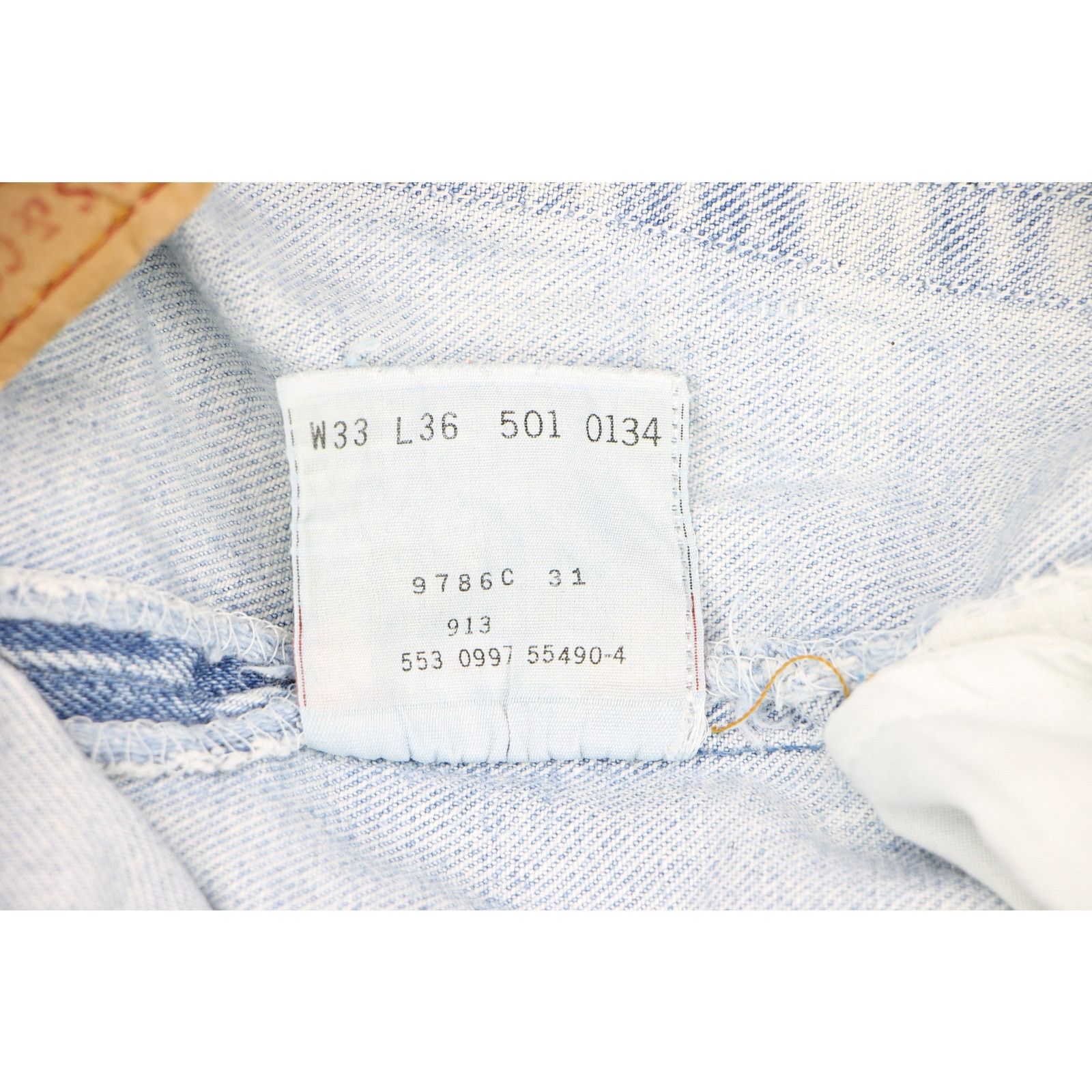 Levi's Vintage Levi's 501 Light Wash Rock Grunge Denim Jeans Size US 31 - 7 Thumbnail