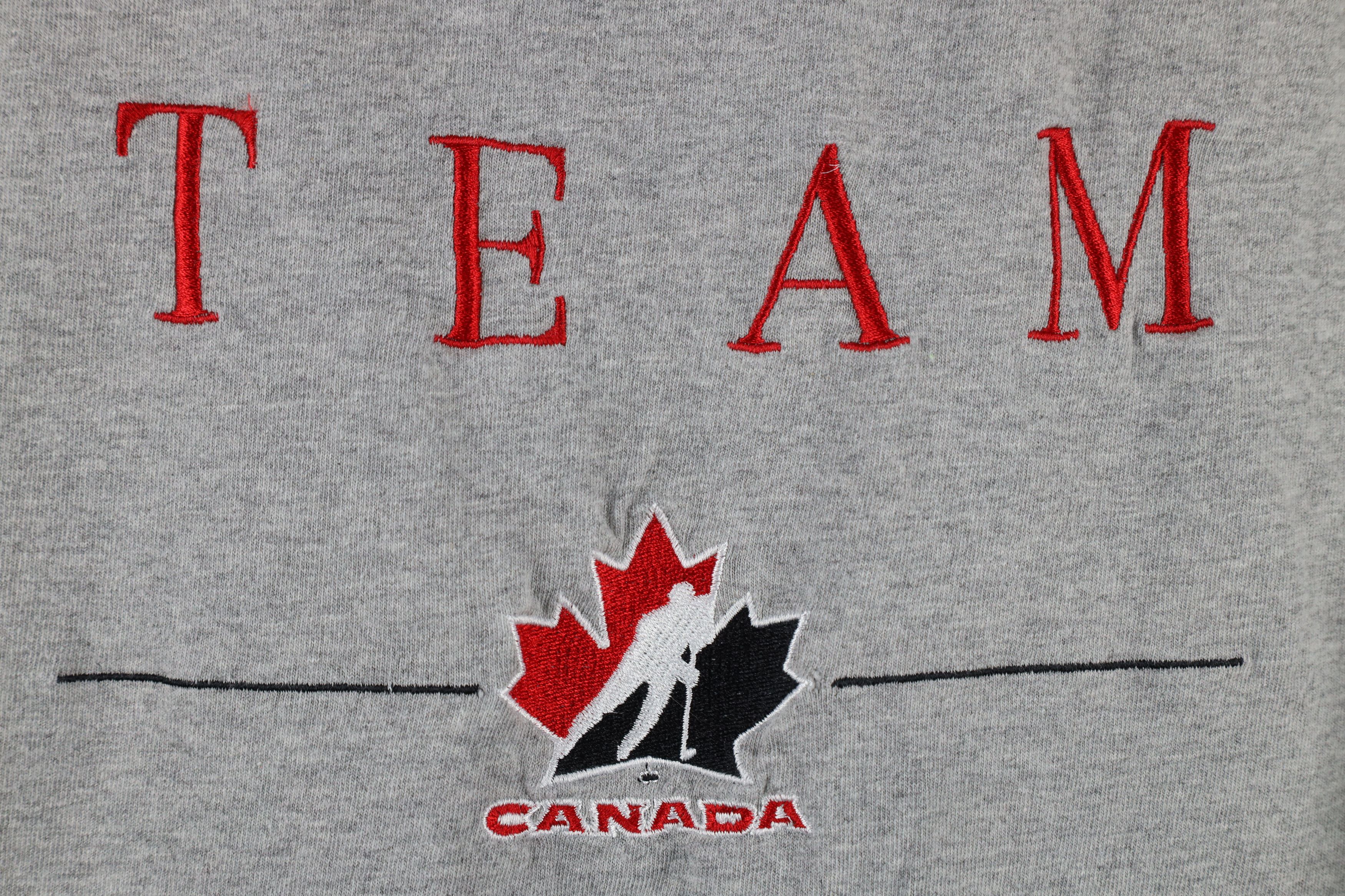 Vintage Vintage 90s Y2K Team Canada Hockey Short Sleeve T-Shirt Size US L / EU 52-54 / 3 - 4 Thumbnail