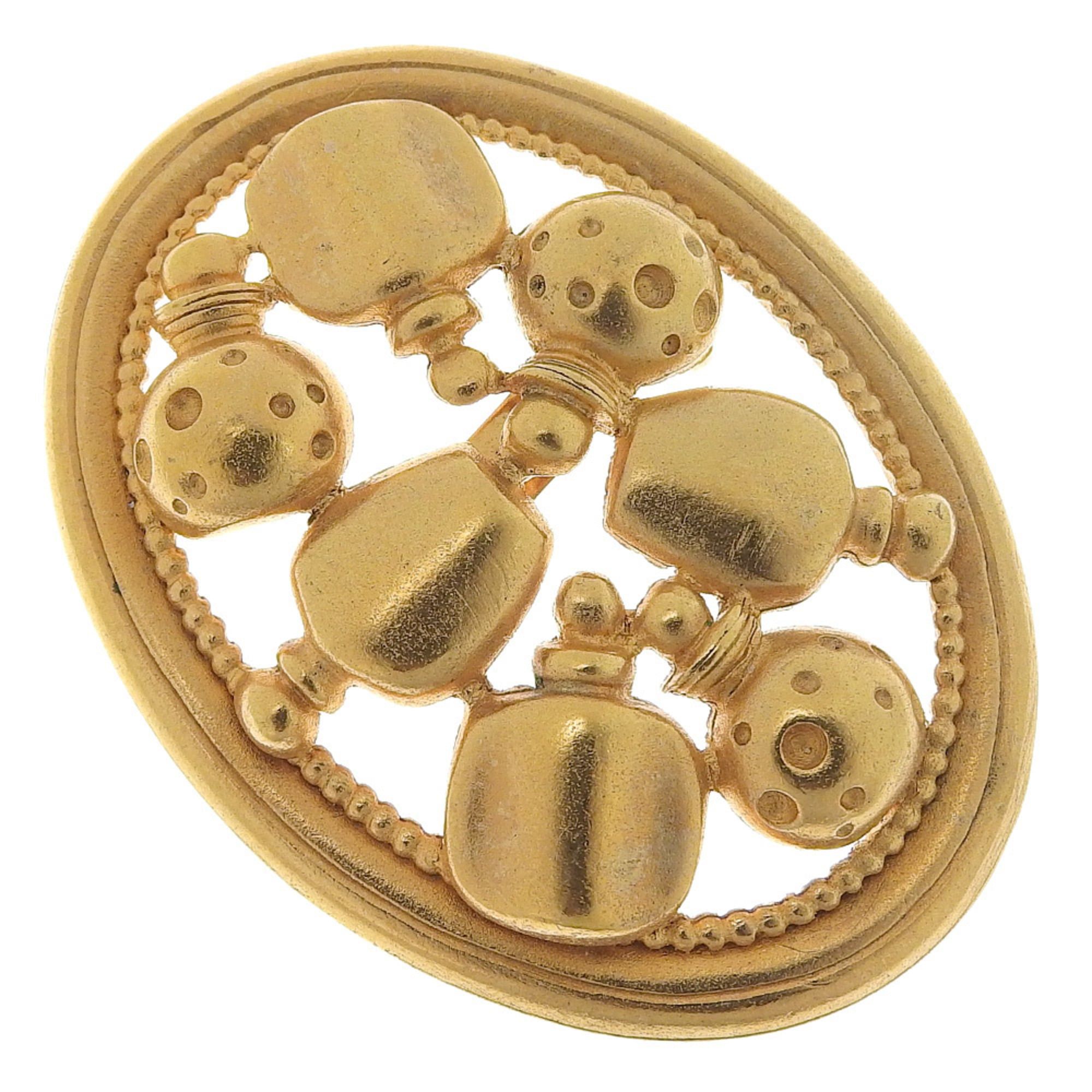 Dior Christian Dior Dior Perfume Bottle Brooch with Motif, Vintage Gold Plated, Made in France, Approx. 17.4g, for Women Size ONE SIZE - 1 Thumbnail