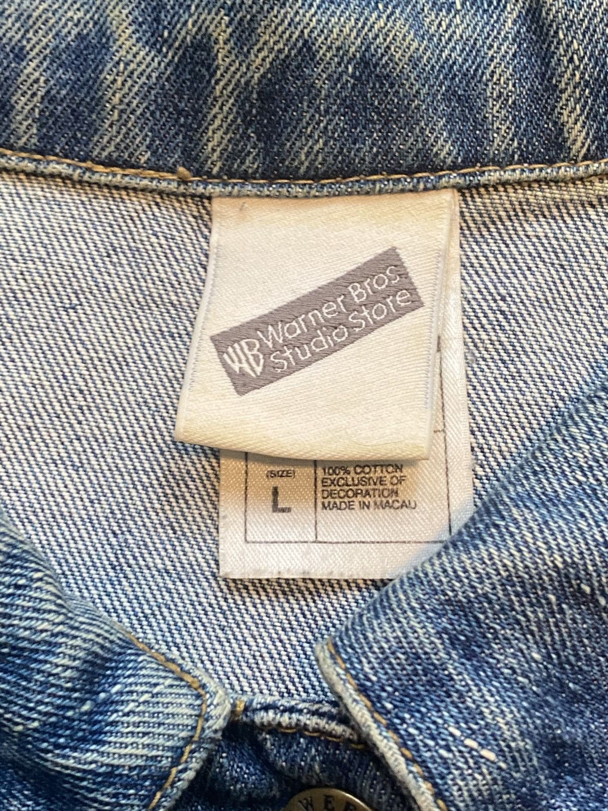 If Six Was Nine × Vintage VINTAGE Y2K TWEETY DENIM JACKET Size US L / EU 52-54 / 3 - 5 Thumbnail