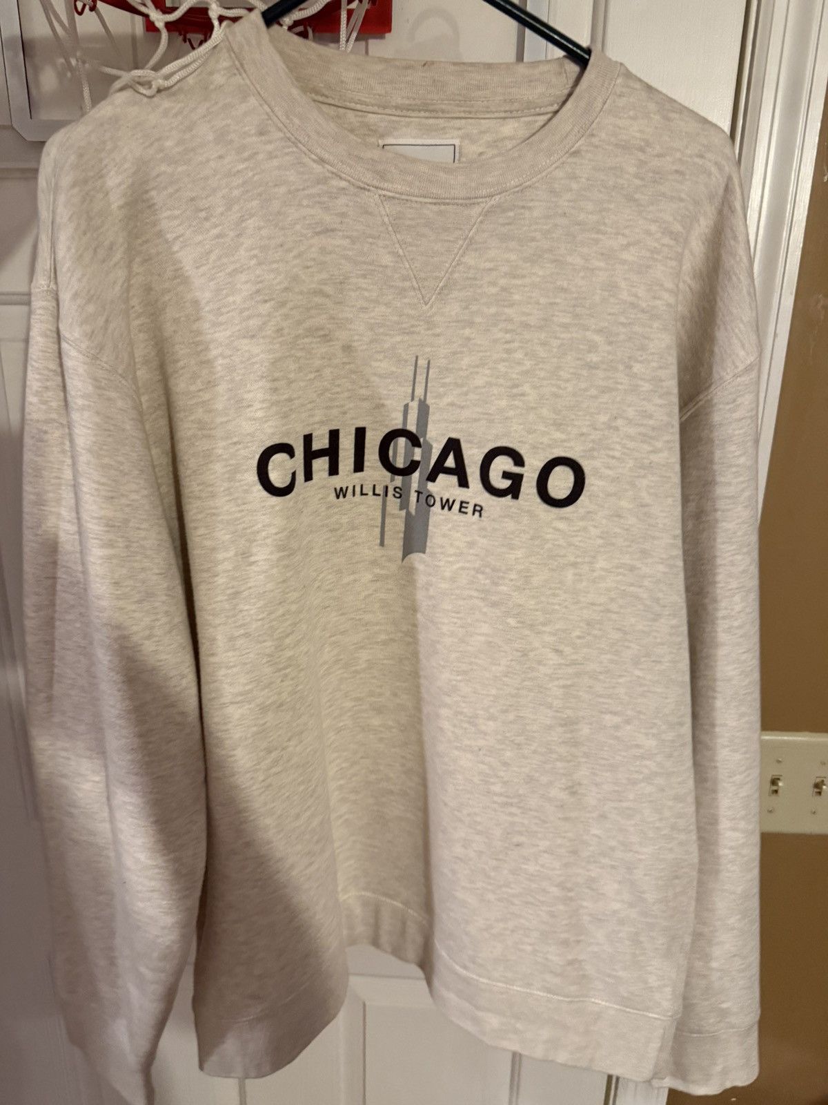 Other White Chicago Willis Tower Sweatshirt Size US L / EU 52-54 / 3 - 1 Thumbnail