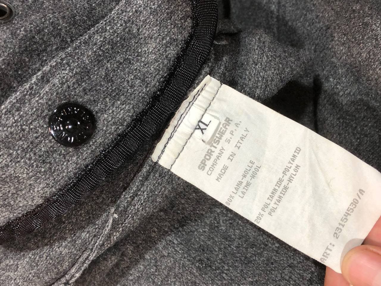 Stone Island × Vintage Vintage Rare Stone Island lining Grey Wool Jacket Size US XL / EU 56 / 4 - 6 Thumbnail