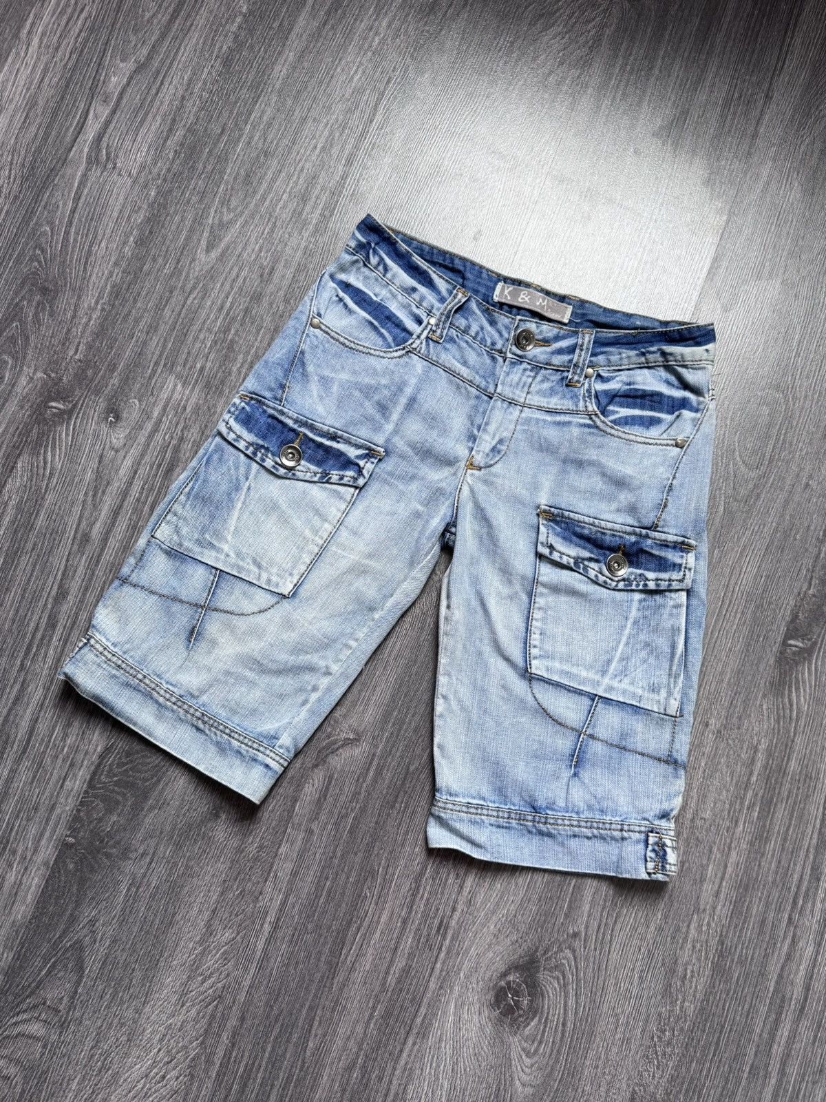 Japanese Brand × Vintage Y2K Vintage Japanese Kosmo Lupo Avantgarde Shorts Size US 30 / EU 46 - 2 Thumbnail