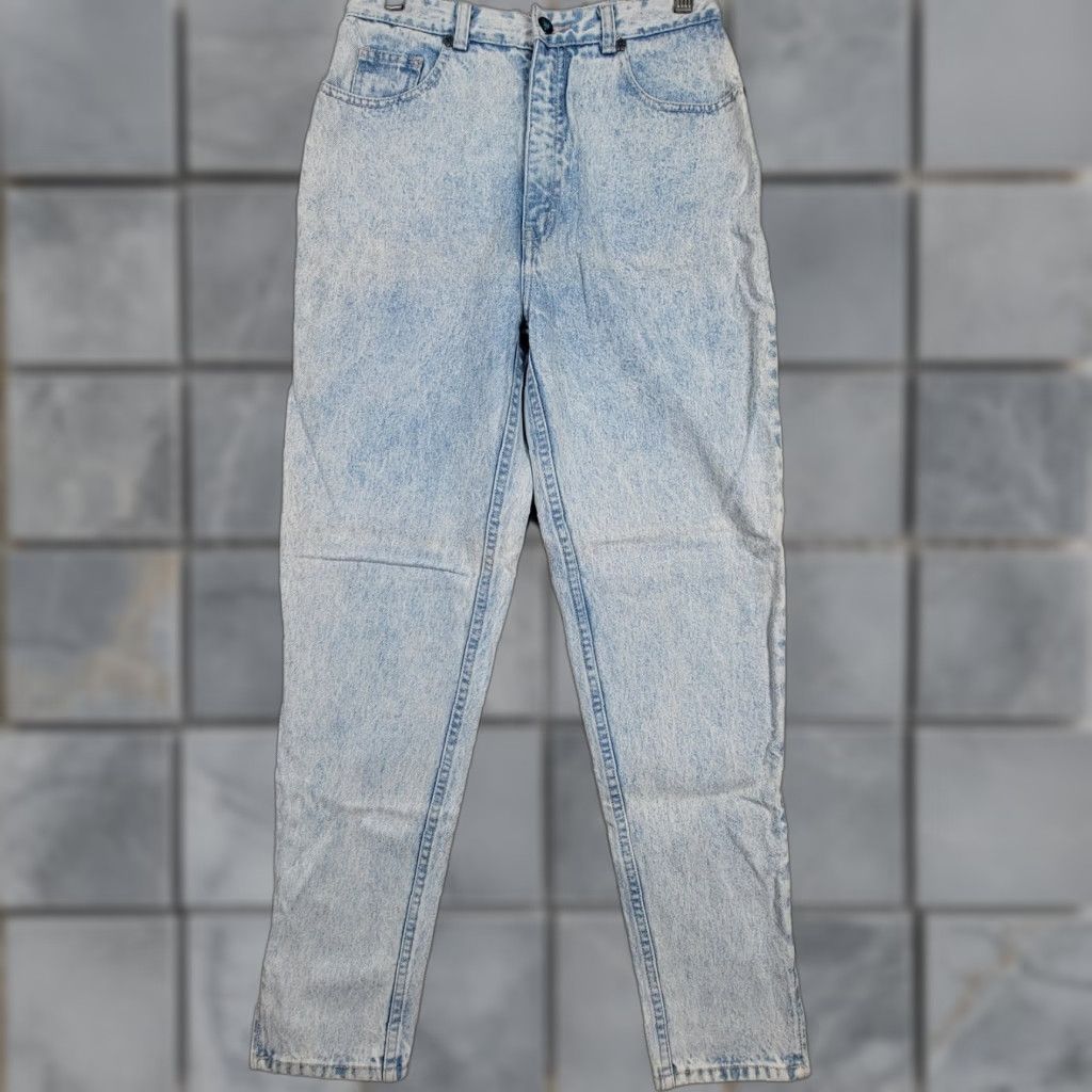 Vintage VINTAGE L.A. Gear Jeans Woman 1980s High Waist Tapered Ankle Blues 28 Inseam Womens Size 32" / US 10 / IT 46 - 1 Thumbnail