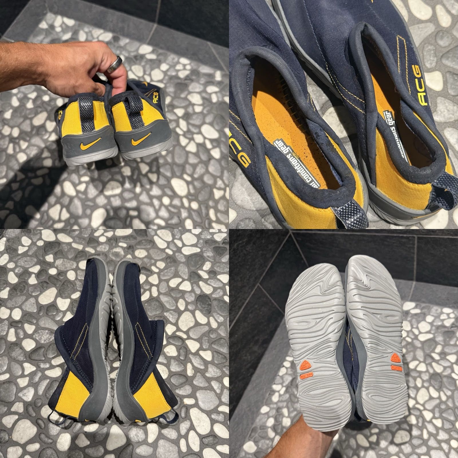 Nike Nike ACG All Trac Sneaker Unisex Adults US 5 Blue Yellow 2001 Y2K Vintage Reef Aqua 190084 47100 Size US 5 / EU 37 - 8 Thumbnail
