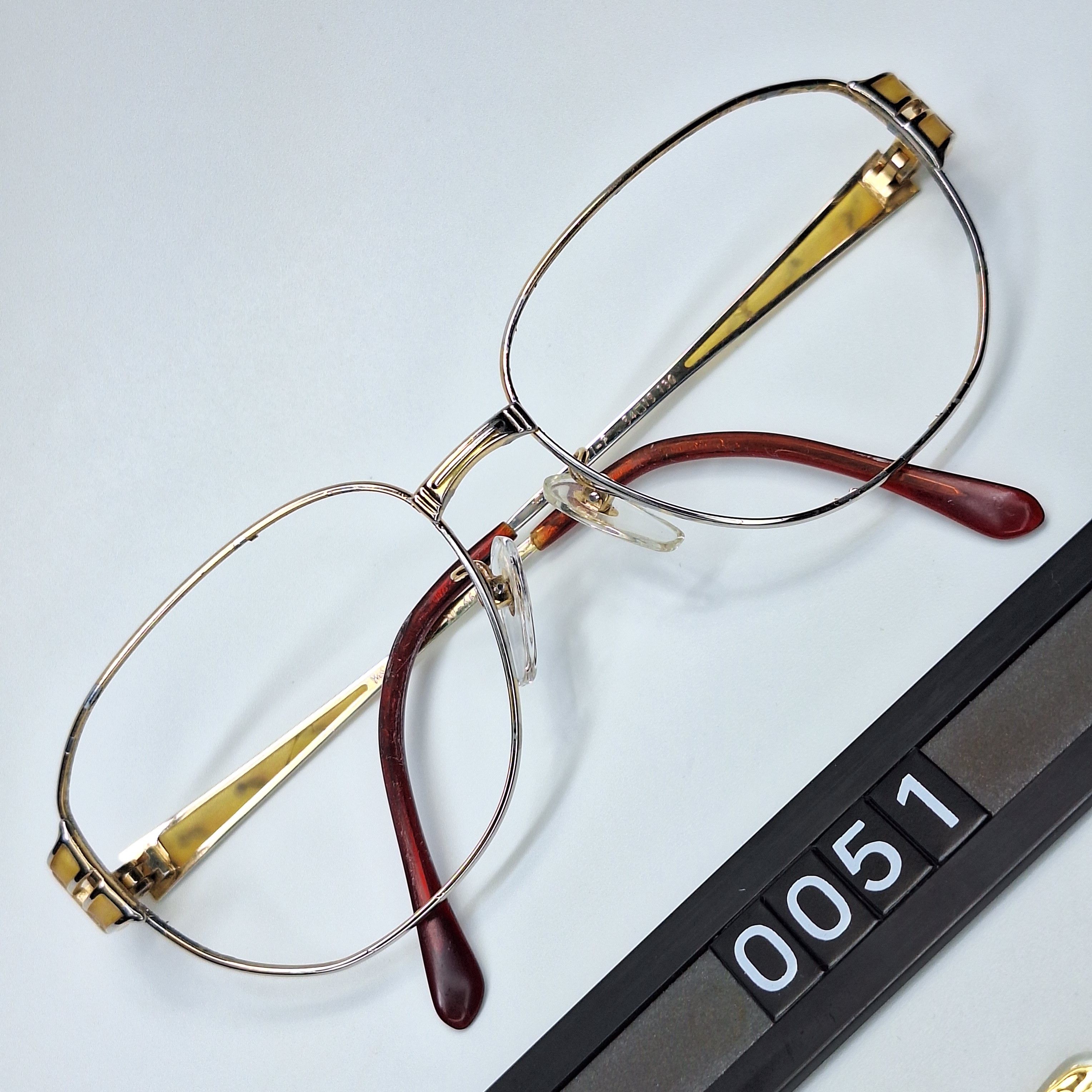 Yves Saint Laurent Yves Saint Laurent 30-4655 Pure Titanium Oval Eyeglasses Size ONE SIZE - 1 Thumbnail