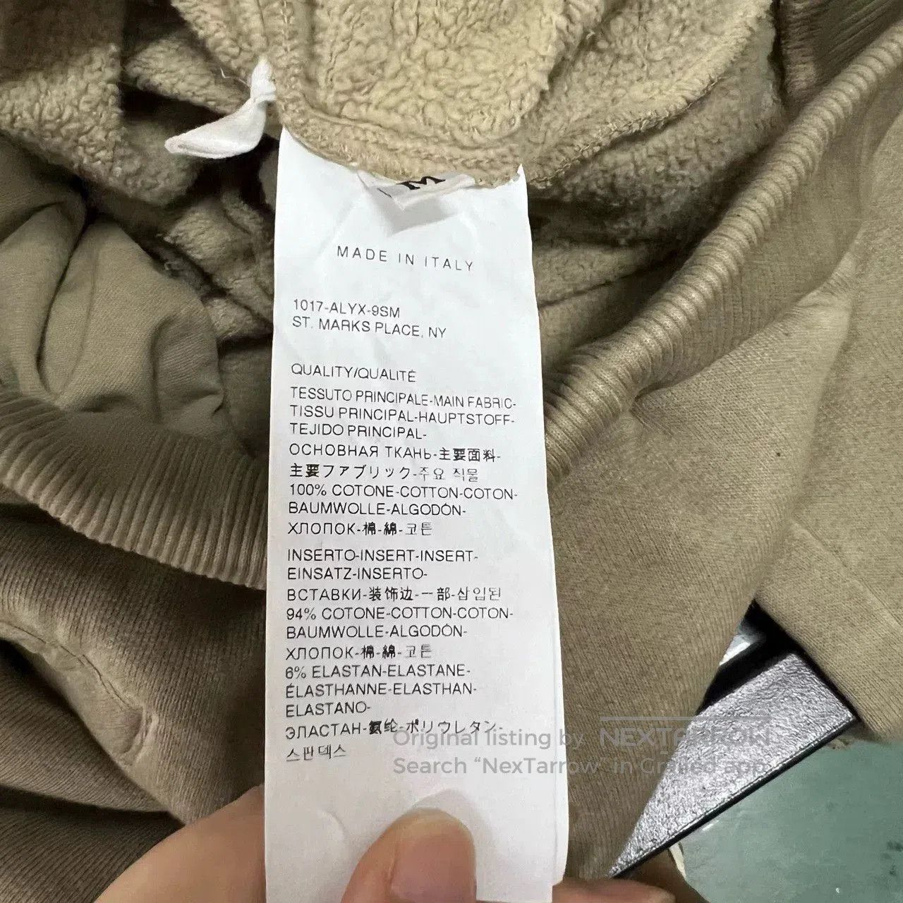 1017 ALYX 9SM khaki logo drawstring long pants. Size US 30 / EU 46 - 4 Thumbnail