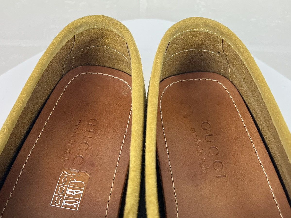 Gucci GUCCI Loafers Suede Moccasins Shoes HORSEBIT Buckle Yellow Size US 9.5 / EU 42-43 - 17 Thumbnail