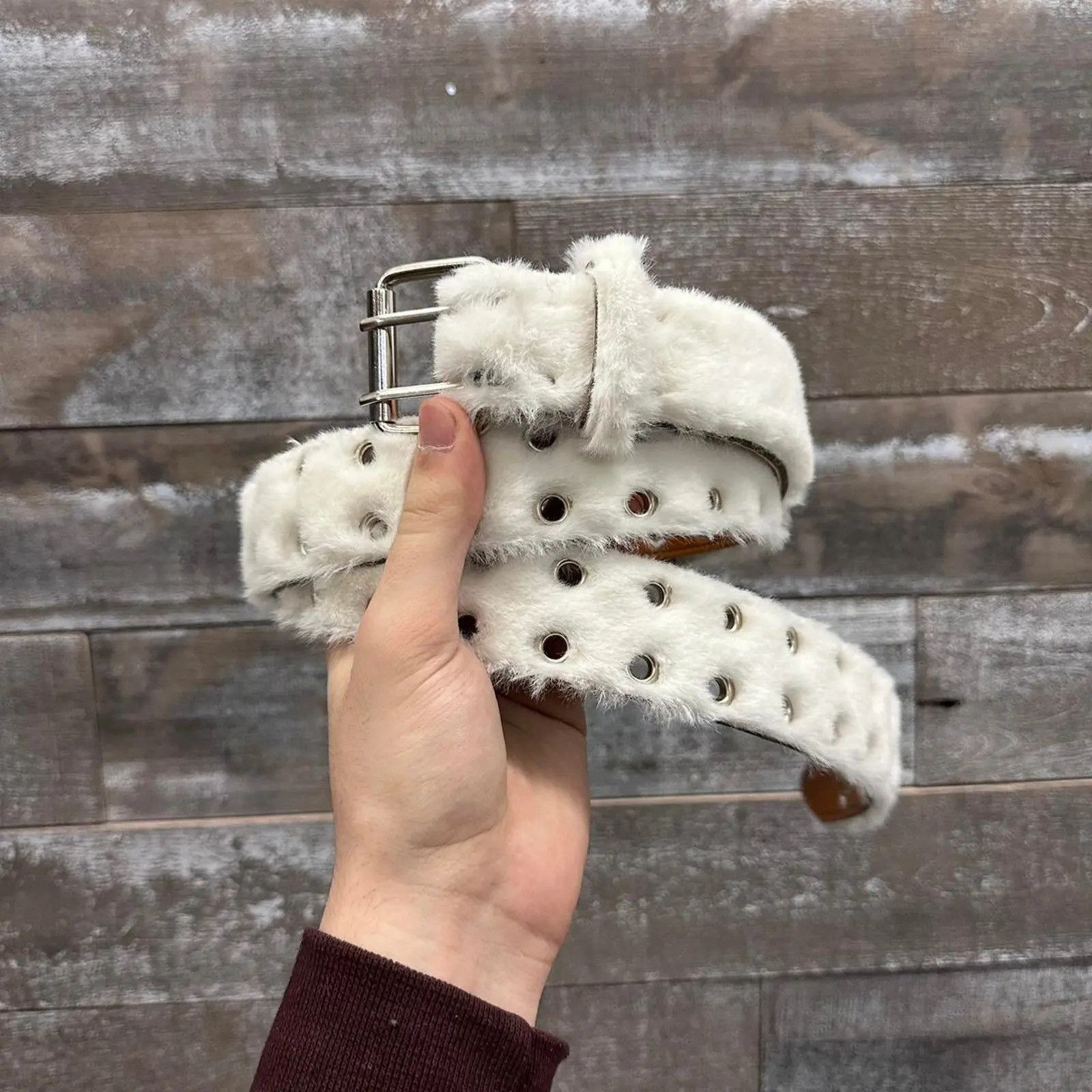 Other White fur belt vintage 2000s Size ONE SIZE - 5 Thumbnail