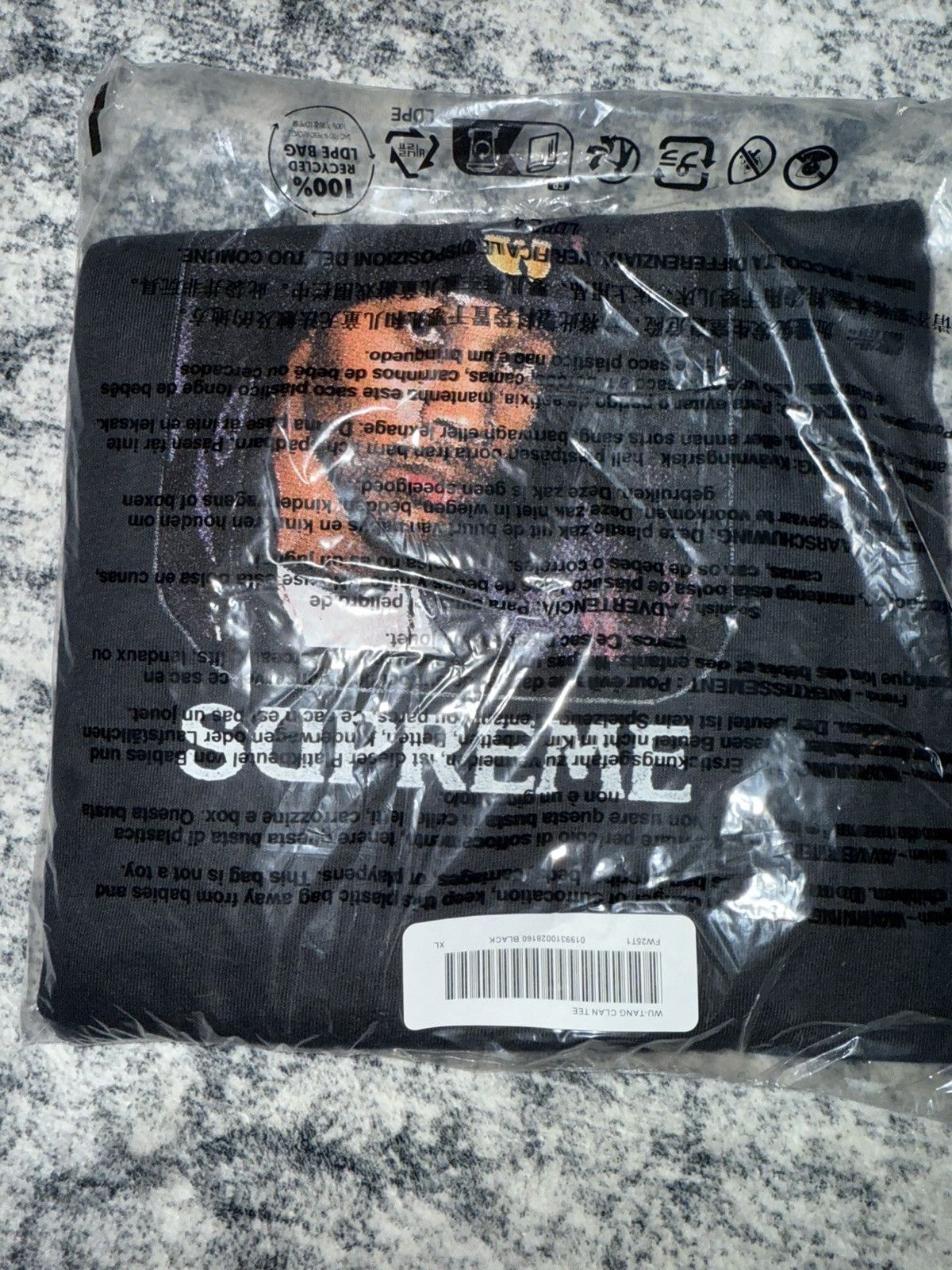 Supreme Supreme Wu-Tang Clan RZA Tee Black size XL IN HAND‼️ Size US XL / EU 56 / 4 - 2 Thumbnail