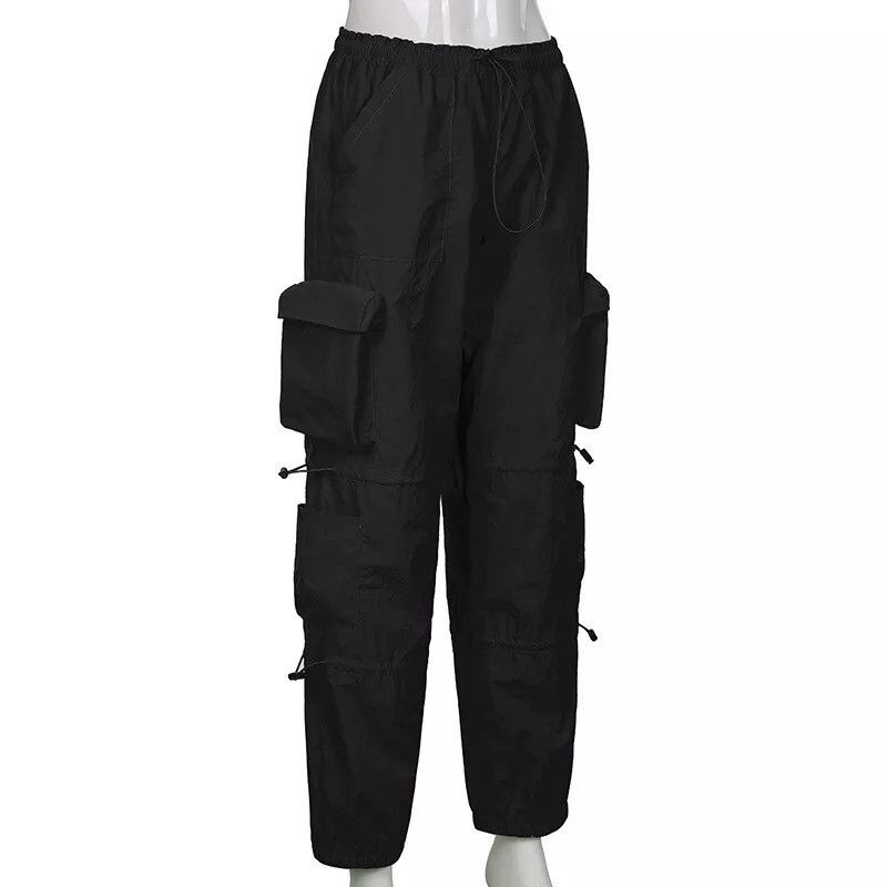 The Unbranded Brand Women s Cargo Joggers Pants Multiple Pockets Saggy Size 26" / US 2 / IT 38 - 4 Thumbnail