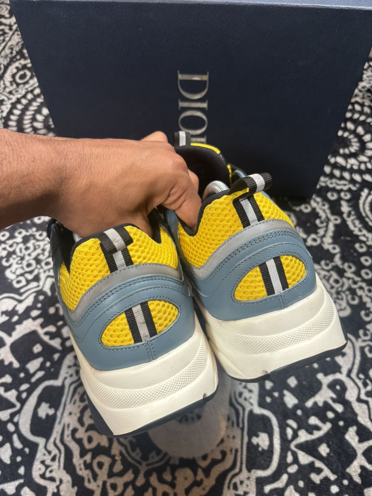 Dior Dior B22 ‘Teal Yellow’ Size US 10 / EU 43 - 4 Thumbnail