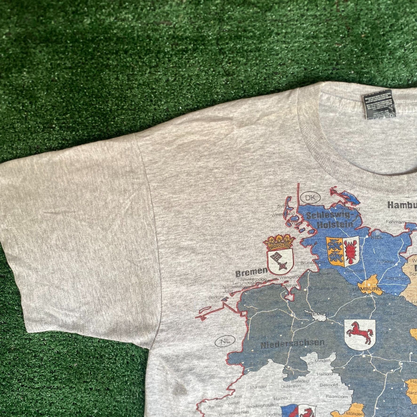 Vintage Vintage 90s Germany States Shirt EU Europe Map Tourist Tee Size US L / EU 52-54 / 3 - 2 Thumbnail