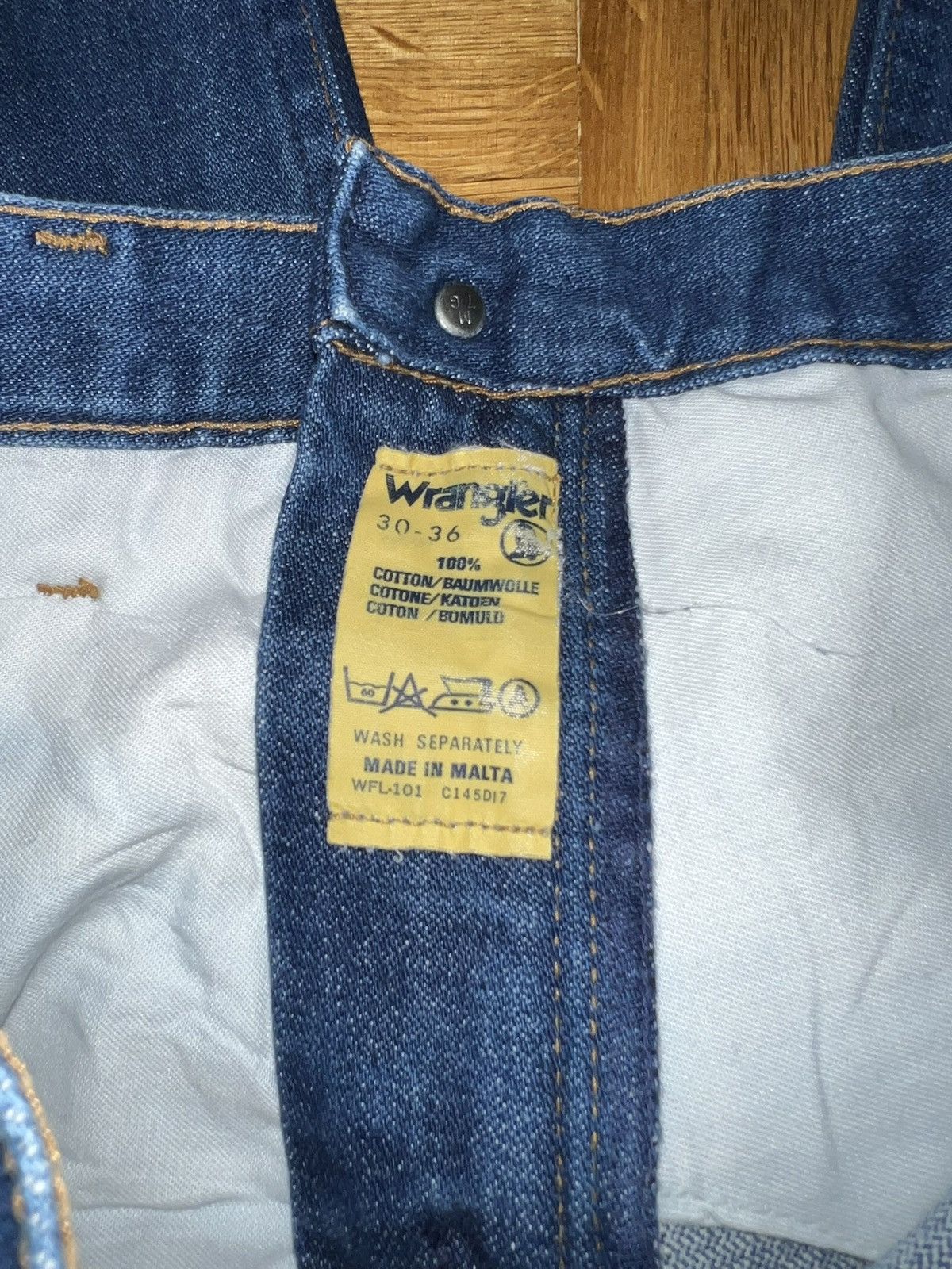 Wrangler Blue Bell Wrangler 70s Jeans Made in Malta Size 25" / US 0 / IT 36 - 4 Thumbnail