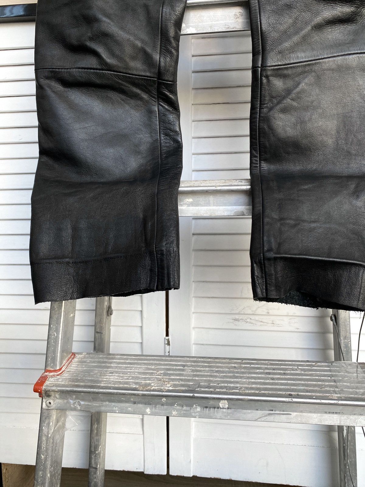 Leather × Vintage Vintage IXS Leather Pants Black Riding Y2K Archival Size US 27 - 6 Thumbnail
