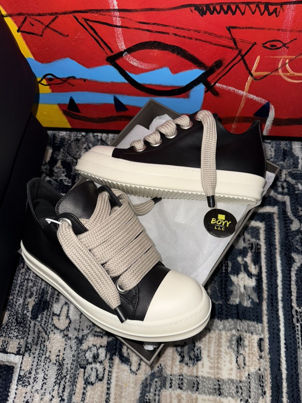 Rick Owens Rick Owen’s jumbo lace sneakers Size US 7 / EU 40 - 7 Thumbnail