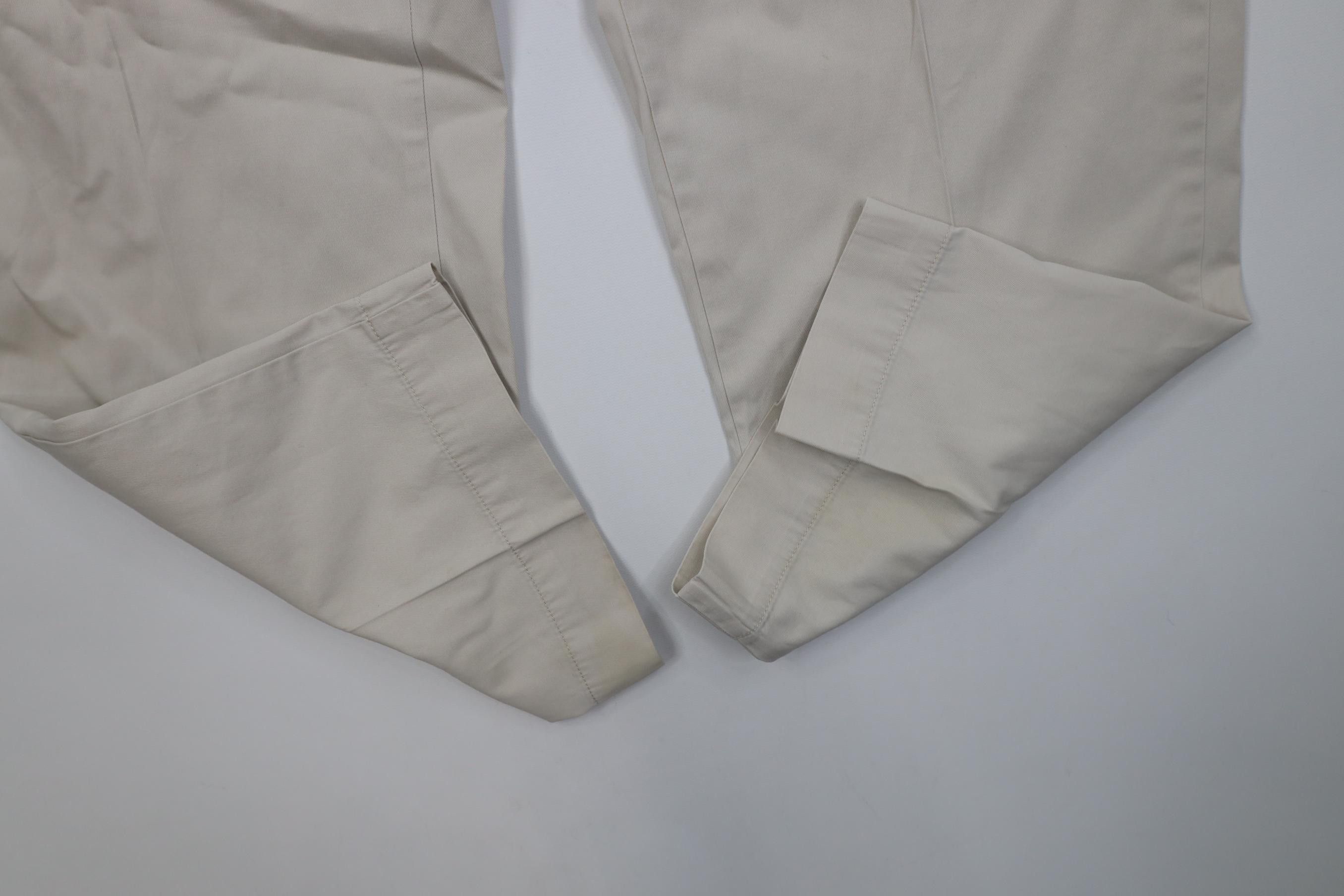 Polo Ralph Lauren Vintage 90s Ralph Lauren Wide Leg Chino Pants Stone Cotton Size US 40 / EU 56 - 5 Thumbnail