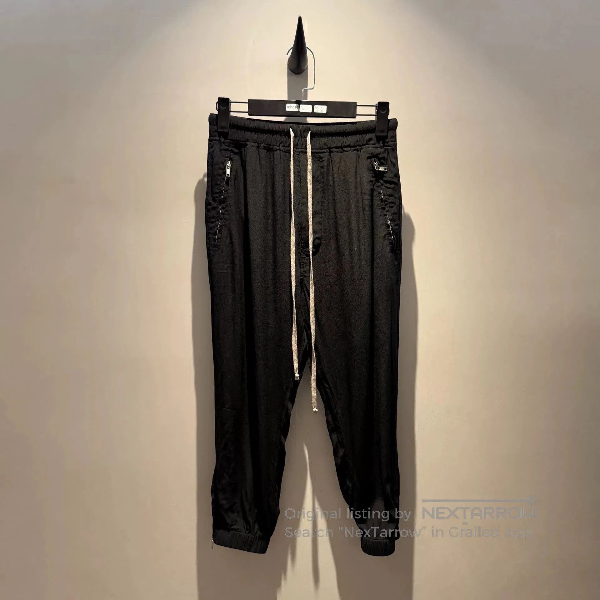 Rick Owens rick owens silk long pants with zippers. Size US 38 / EU 54 - 1 Thumbnail