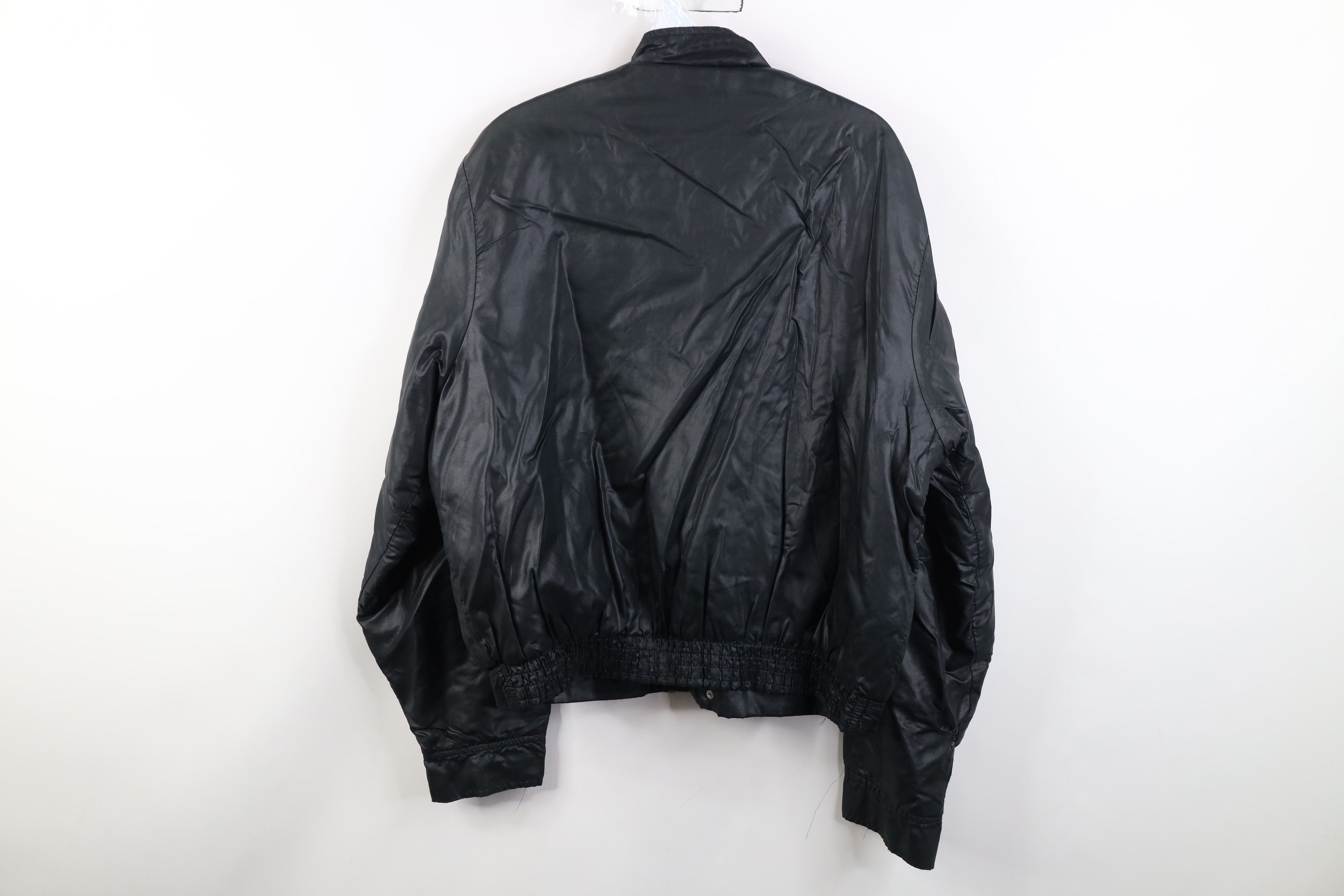 Vintage Vintage 70s Streetwear Micro Puffer Bomber Jacket Black USA Size US L / EU 52-54 / 3 - 15 Thumbnail