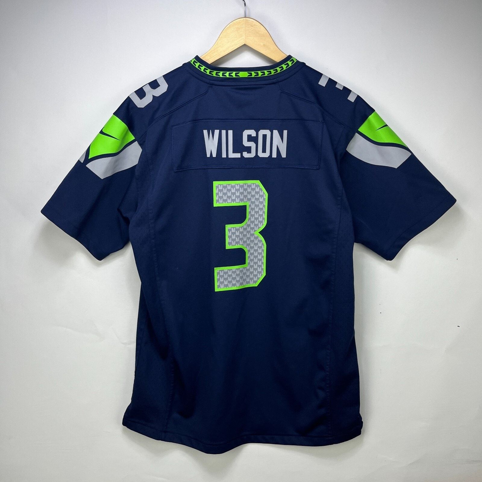 Nike × Vintage Vintage Seattle Seahawks On-Field Youth XL Russell Wilson Size US XL / EU 56 / 4 - 6 Thumbnail