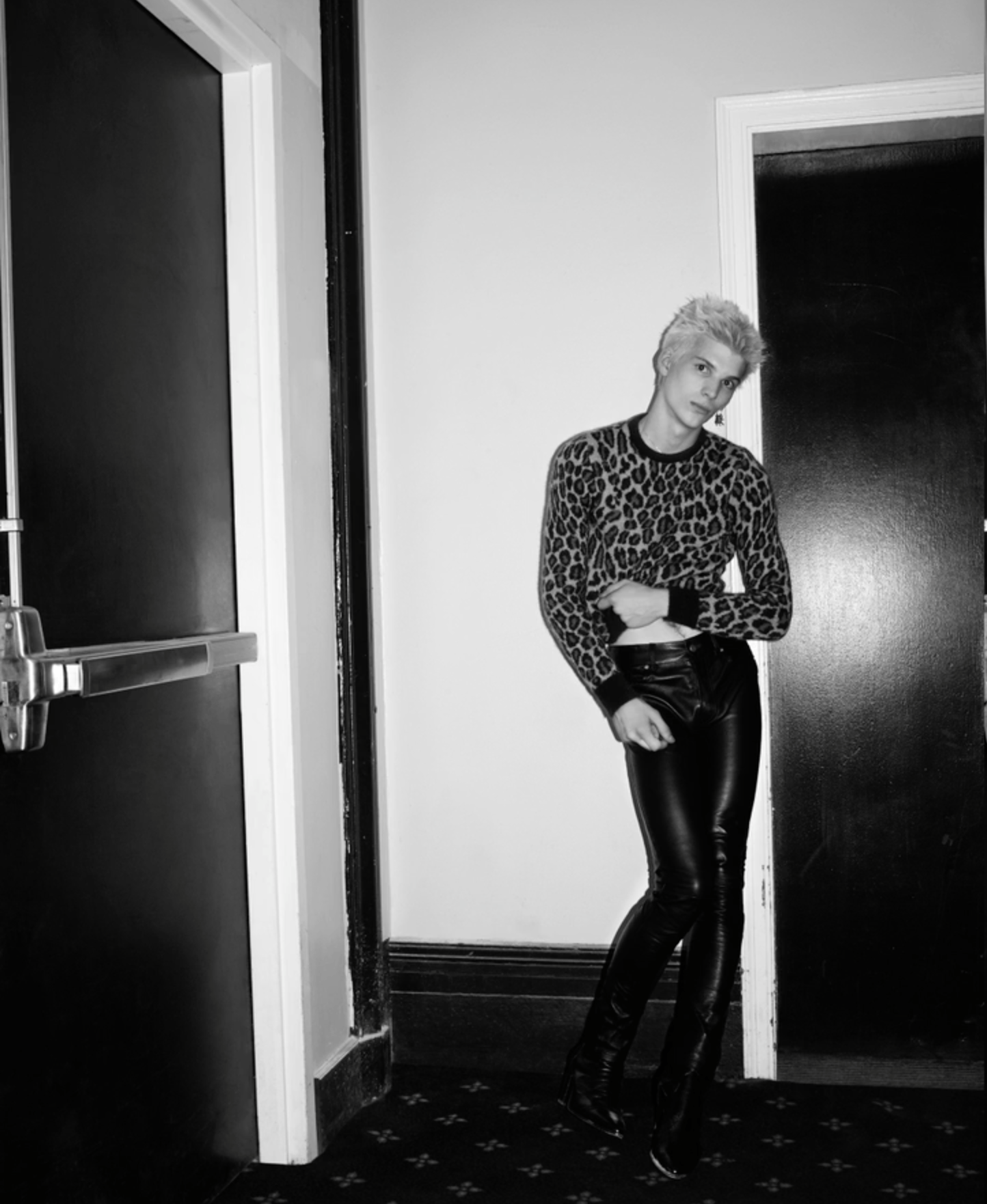 Hedi Slimane × Saint Laurent Paris NEW AW15 PARIS SESSIONS LEOPARD PRINTED MOHAIR SWEATER Size US L / EU 52-54 / 3 - 3 Thumbnail
