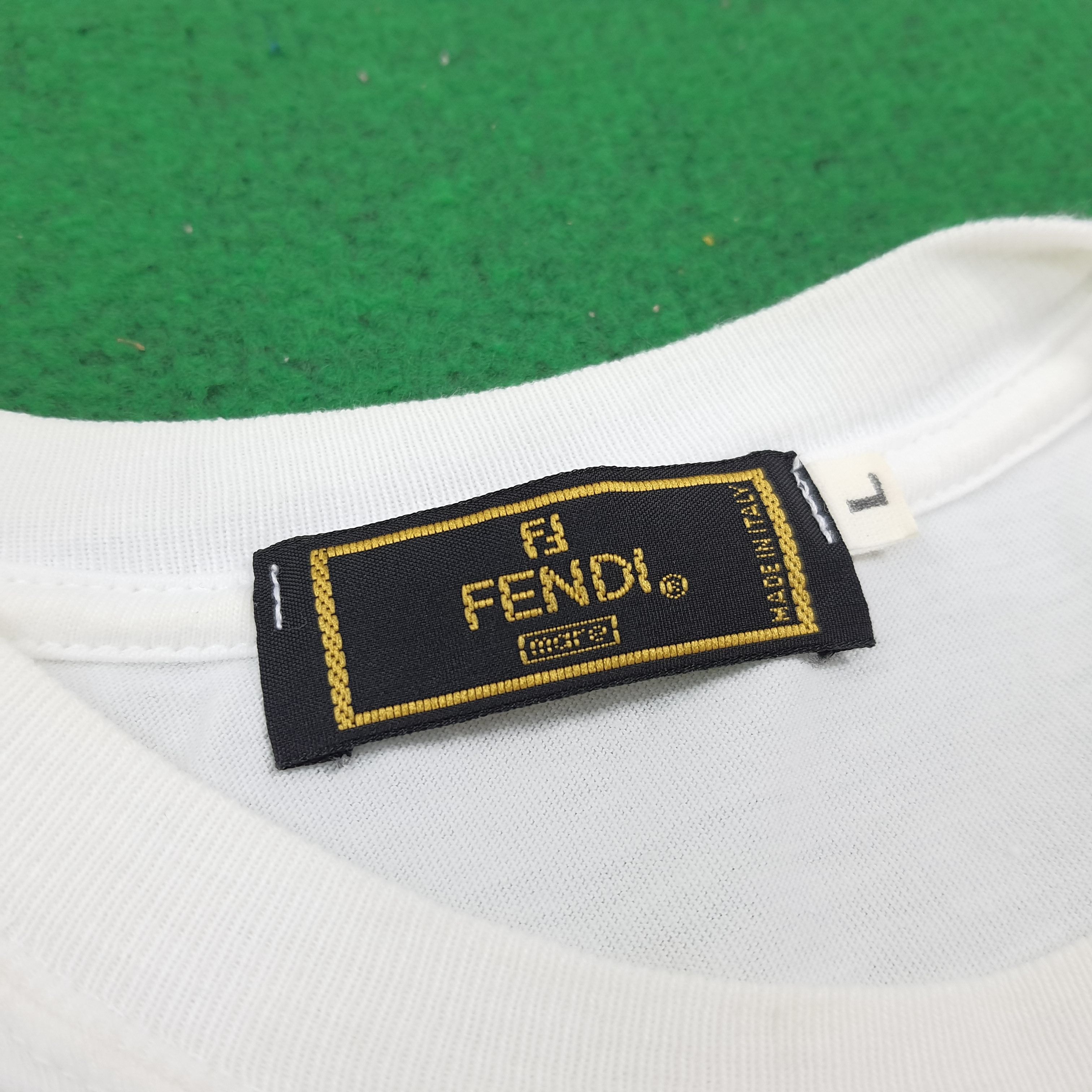 Fendi × Vintage Vintage FENDI Italian Designer Tshirt Size US L / EU 52-54 / 3 - 4 Thumbnail