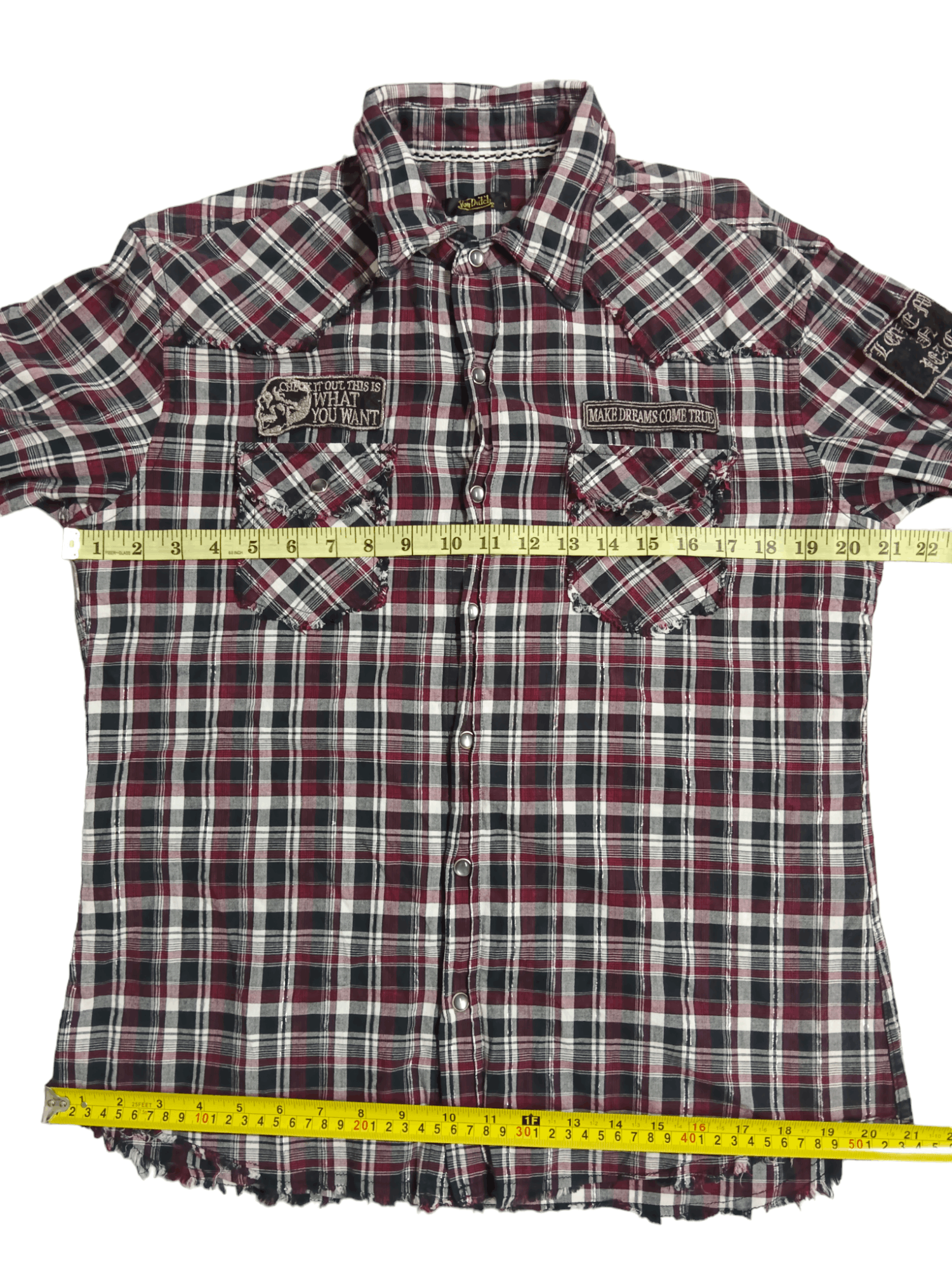 Von Dutch Punk Button Ups Shirt