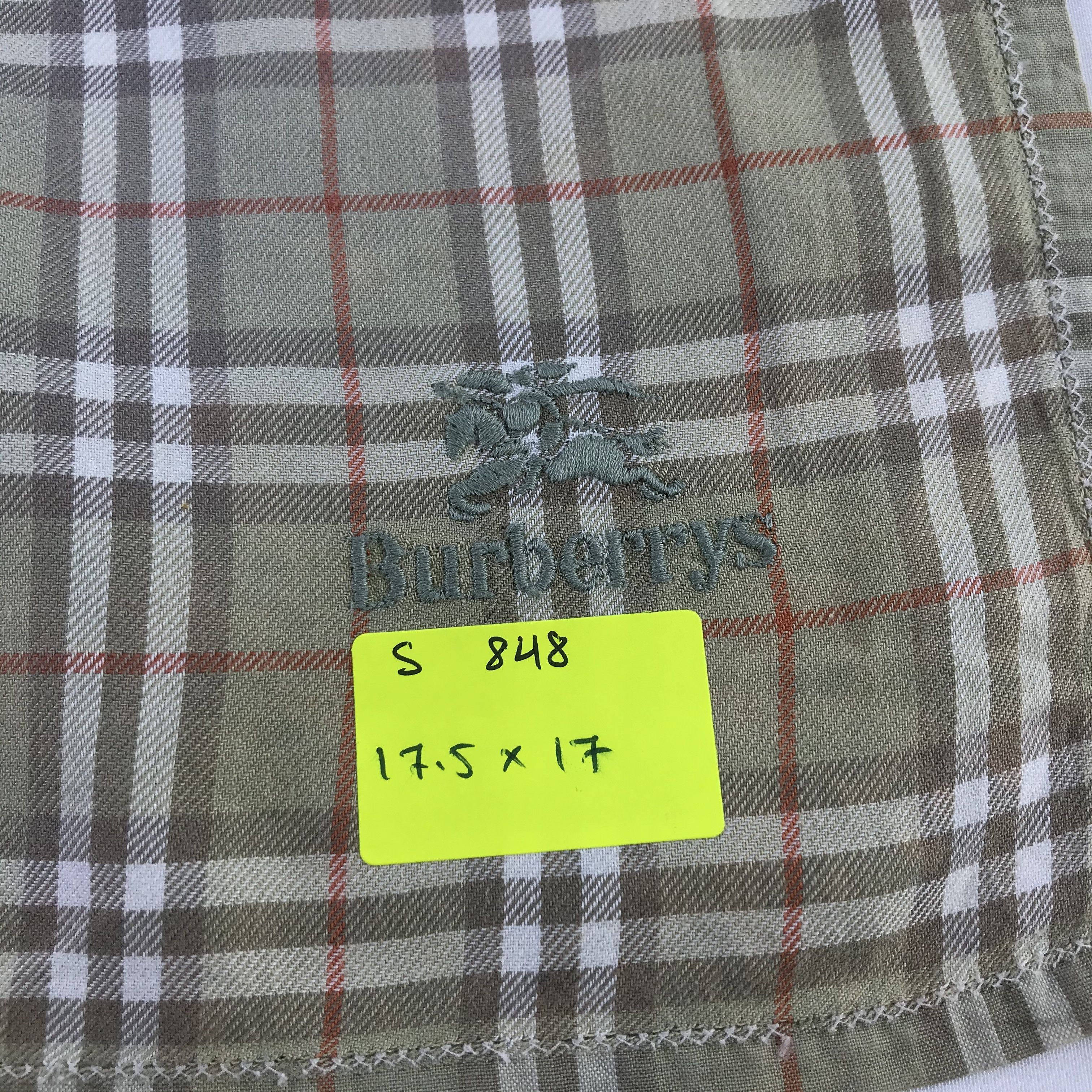 Burberry × Vintage Burberry Bandana / Handkerchief / Neckerchief - S848 Size ONE SIZE - 5 Thumbnail