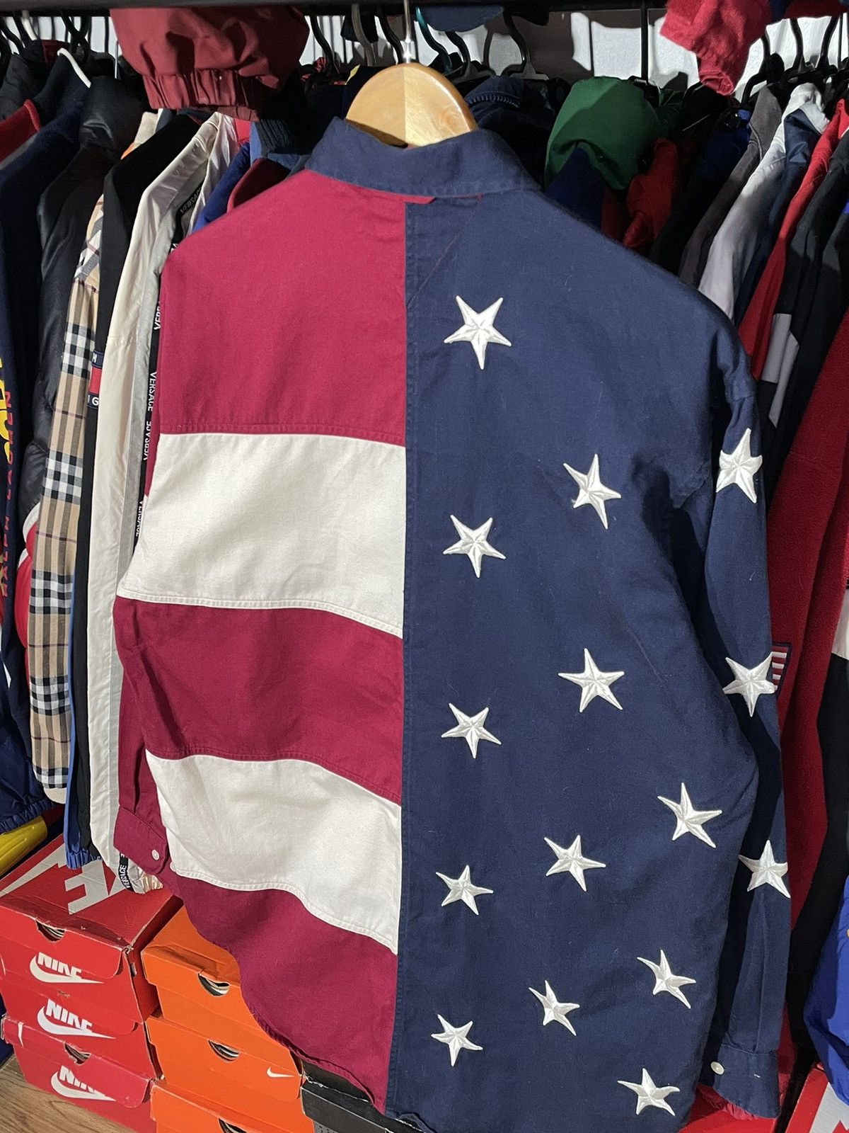 Tommy Hilfiger × Vintage Polo T-shirt Tommy Hilfiger Big Flag 90’s Vintage Size US L / EU 52-54 / 3 - 9 Thumbnail