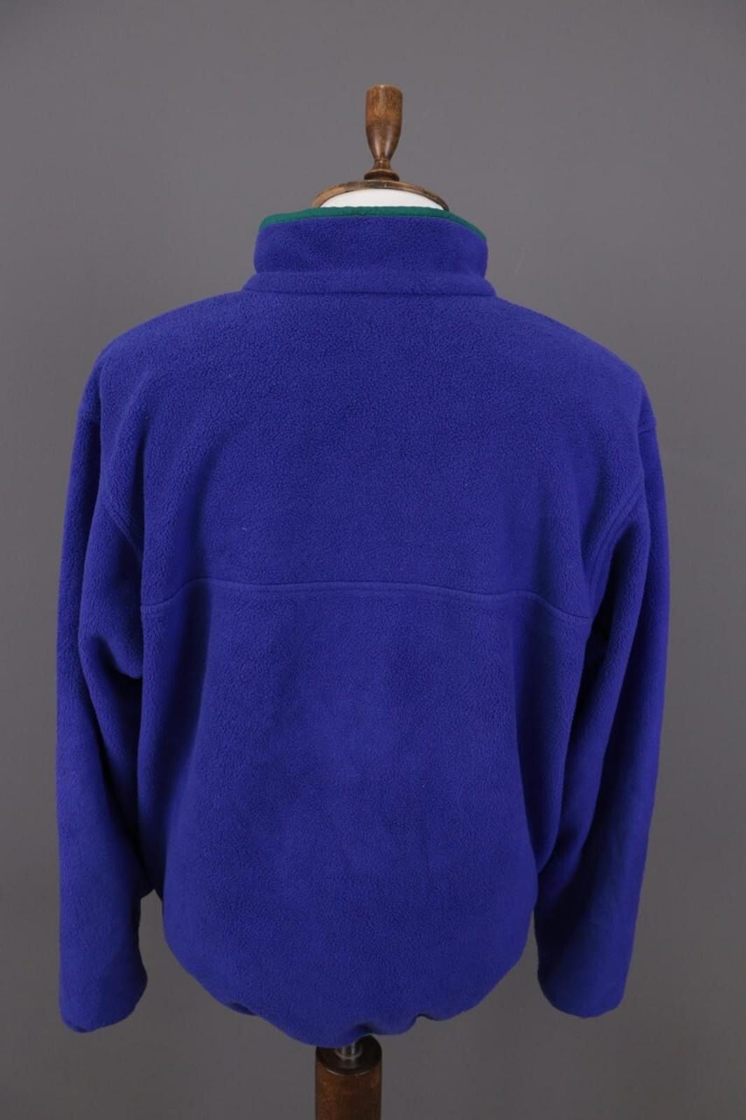 L.L. Bean L.L.Bean Blue 1/4 Zip High Neck Snap Fleece Jacket Size XL Size US XL / EU 56 / 4 - 9 Thumbnail