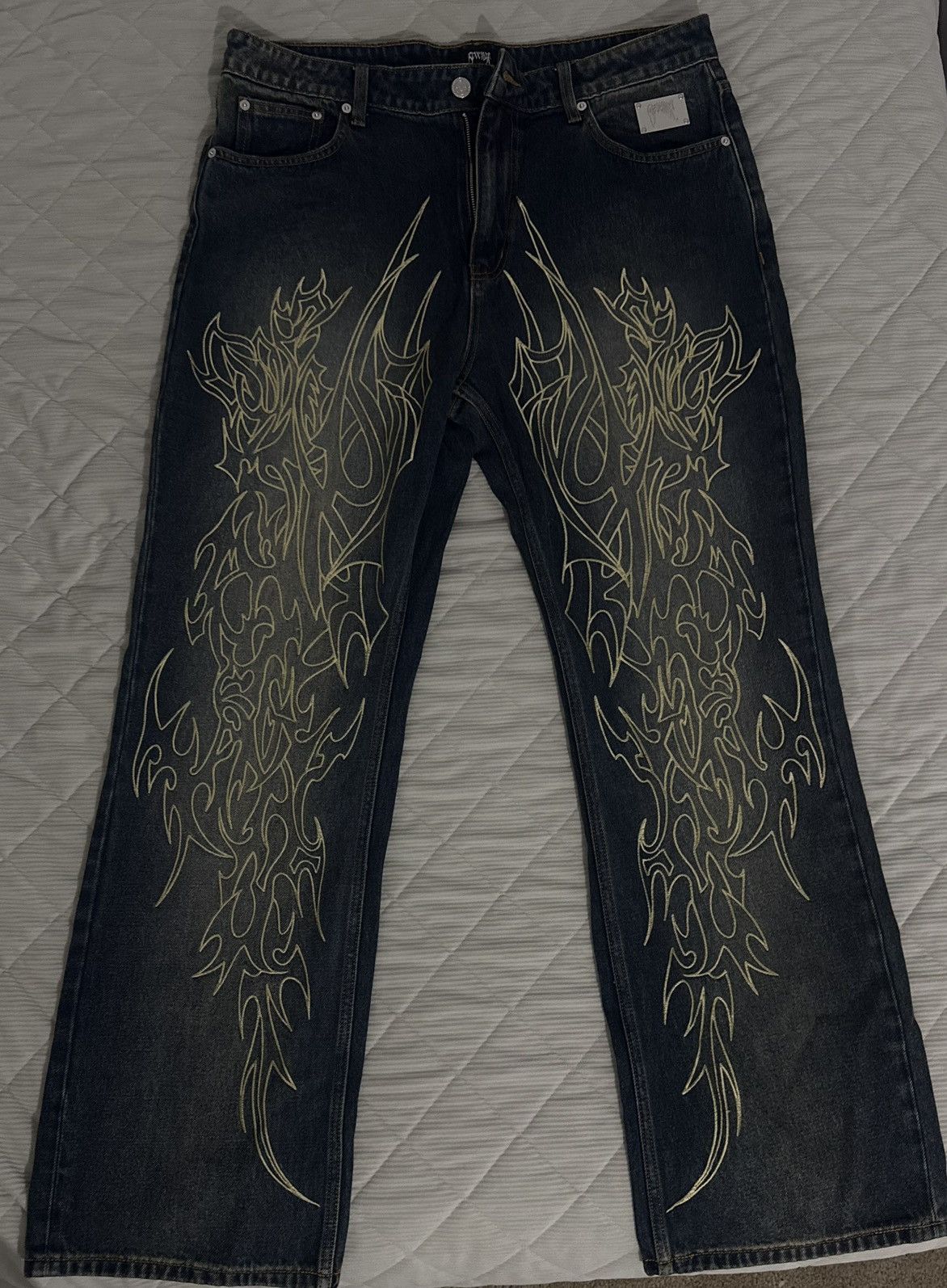 Revenge (36) Revenge Tribal Cross Denim Size US 36 / EU 52 - 1 Thumbnail