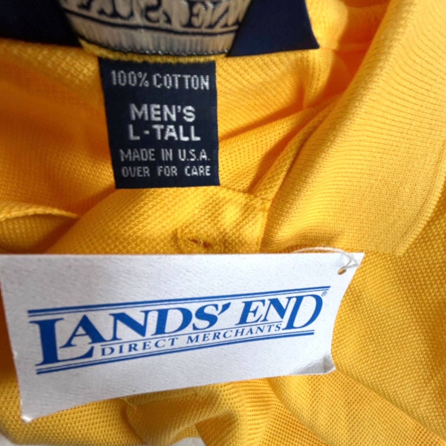 Lands' End Lands’ End Polo Shirt Large Tall Yellow Cotton Short Sleeve Casual New Men’s Polo Shirt Large Tall Yellow Cotton Short Sleeve Casual New Size US L / EU 52-54 / 3 - 4 Thumbnail
