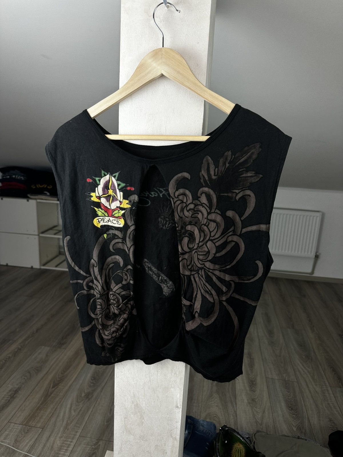 Ed Hardy Vintage Ed Hardy Top Sleeveless Big Logo Y2K USA Size S / US 4 / IT 40 - 5 Thumbnail