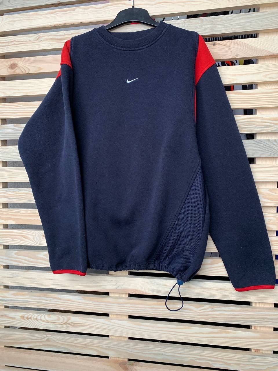 Nike × Vintage 00s Vintage Nike Center Swoosh Logo Oversized Sweatshirt Size US XL / EU 56 / 4 - 1 Thumbnail