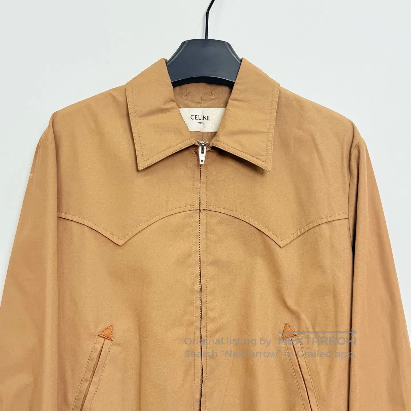 Celine CELINE Brown Twill Jacket| Size US S / EU 44-46 / 1 - 2 Thumbnail