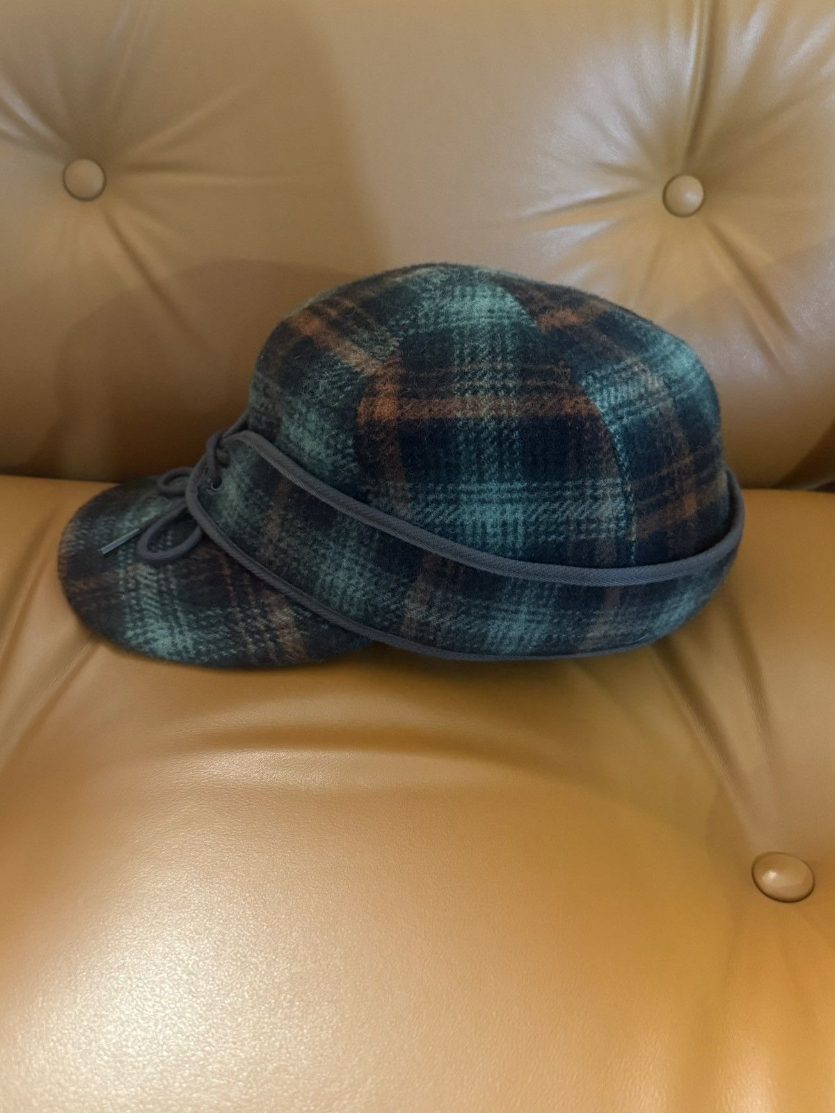 RRL Ralph Lauren RRL Ralph Lauren Plaid Wool Cap [NEW] Size ONE SIZE - 5 Thumbnail