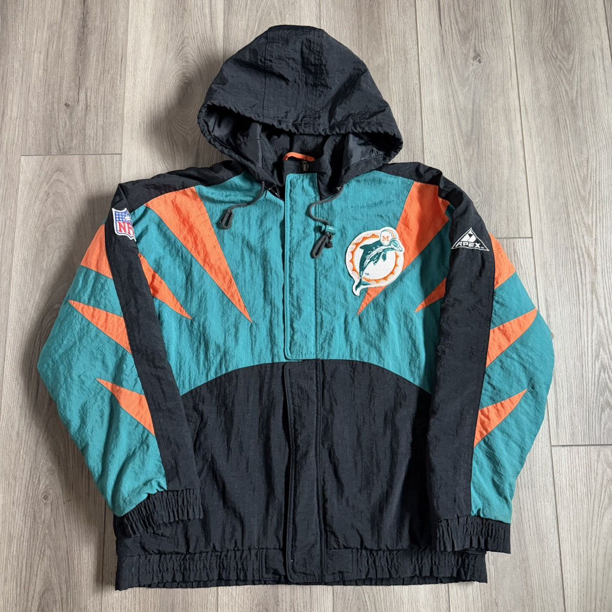 NFL VINTAGE 90s MIAMI DOLPHINS APEX JACKET Size US M / EU 48-50 / 2 - 2 Thumbnail