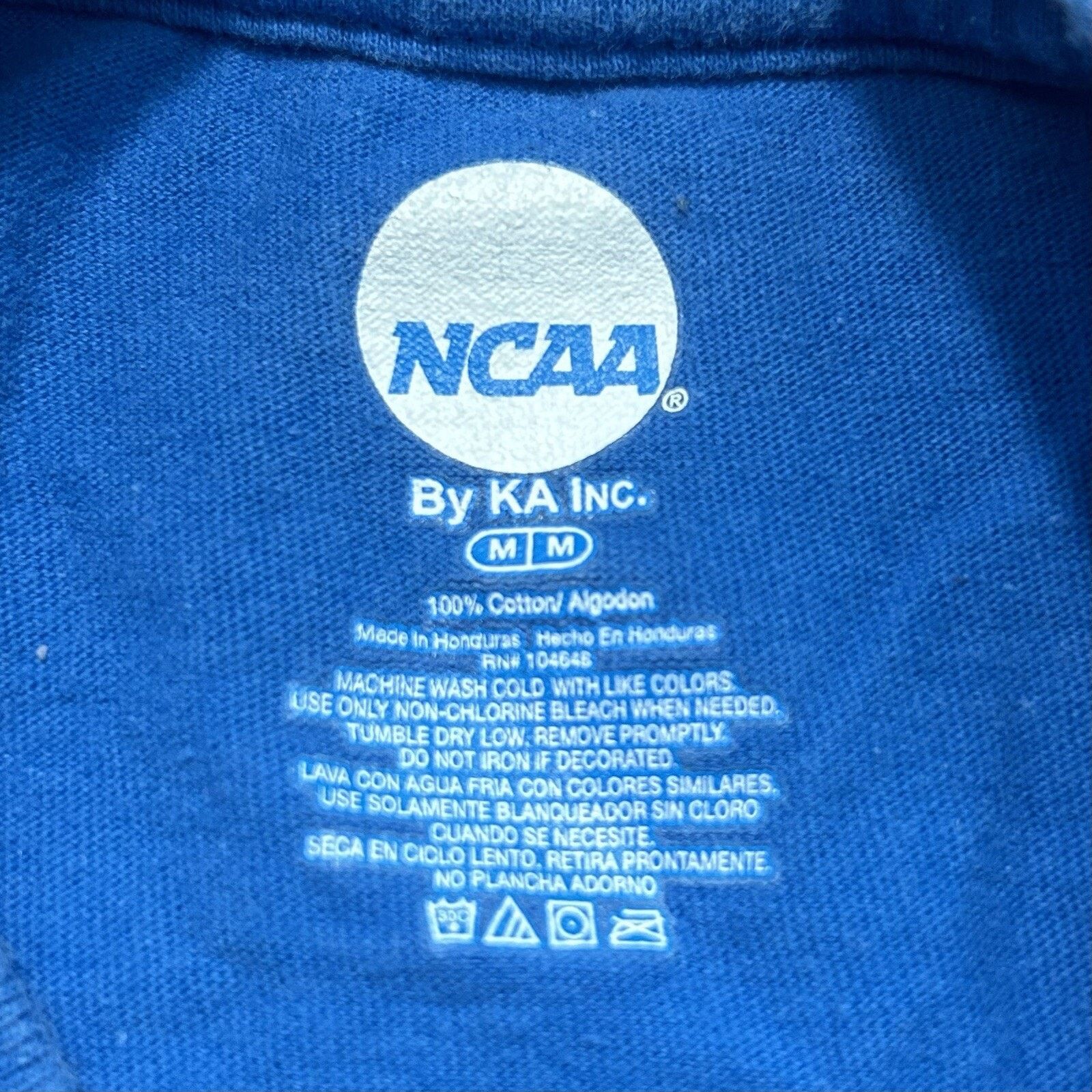 NCAA Kansas Jayhawks T-Shirt Blue Distressed Font NCAA Medium Size US M / EU 48-50 / 2 - 5 Thumbnail