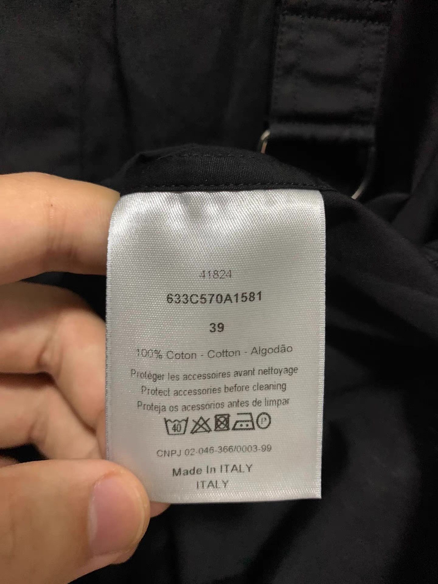 Dior Dior Homme 17SS Black Chest O-Ring Shirt Q12 Size US L / EU 52-54 / 3 - 4 Thumbnail