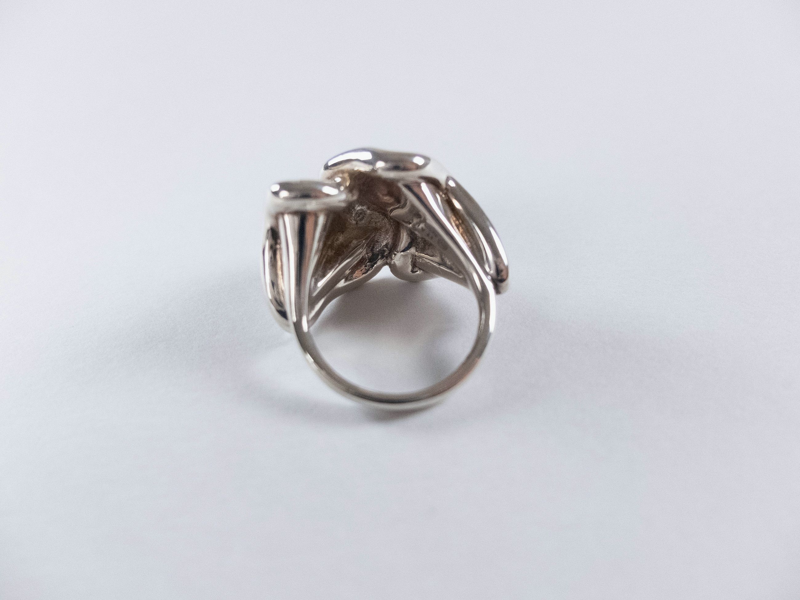 Bottega Veneta BOTTEGA VENETA Whirl Sterling silver abstract ring Size 9 19 Size ONE SIZE - 6 Thumbnail