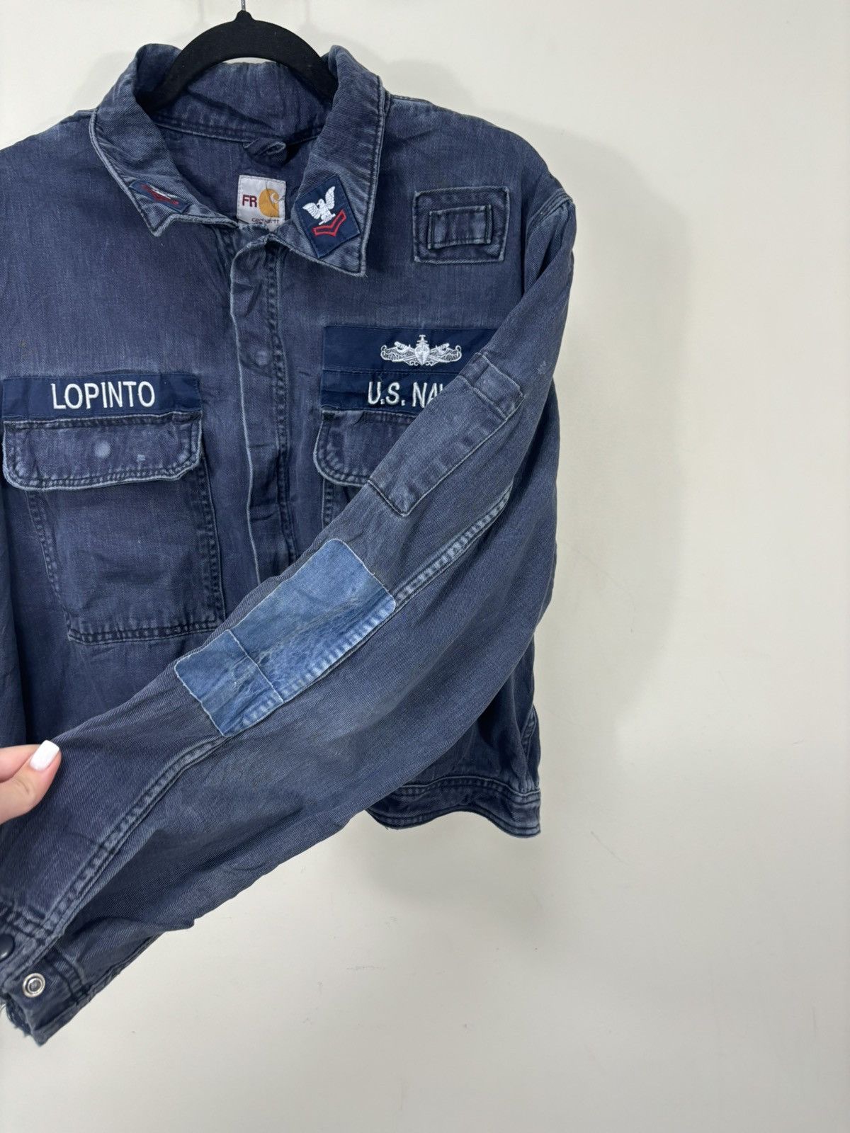 Carhartt Vintage Carhartt Flame Resistant U.S. Navy Cropped Jacket Size US L / EU 52-54 / 3 - 14 Thumbnail