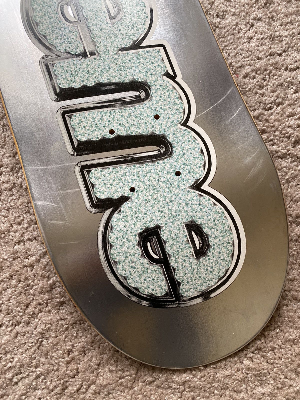 Supreme Supreme bling skate deck silver 2013 authentic Size ONE SIZE - 12 Thumbnail