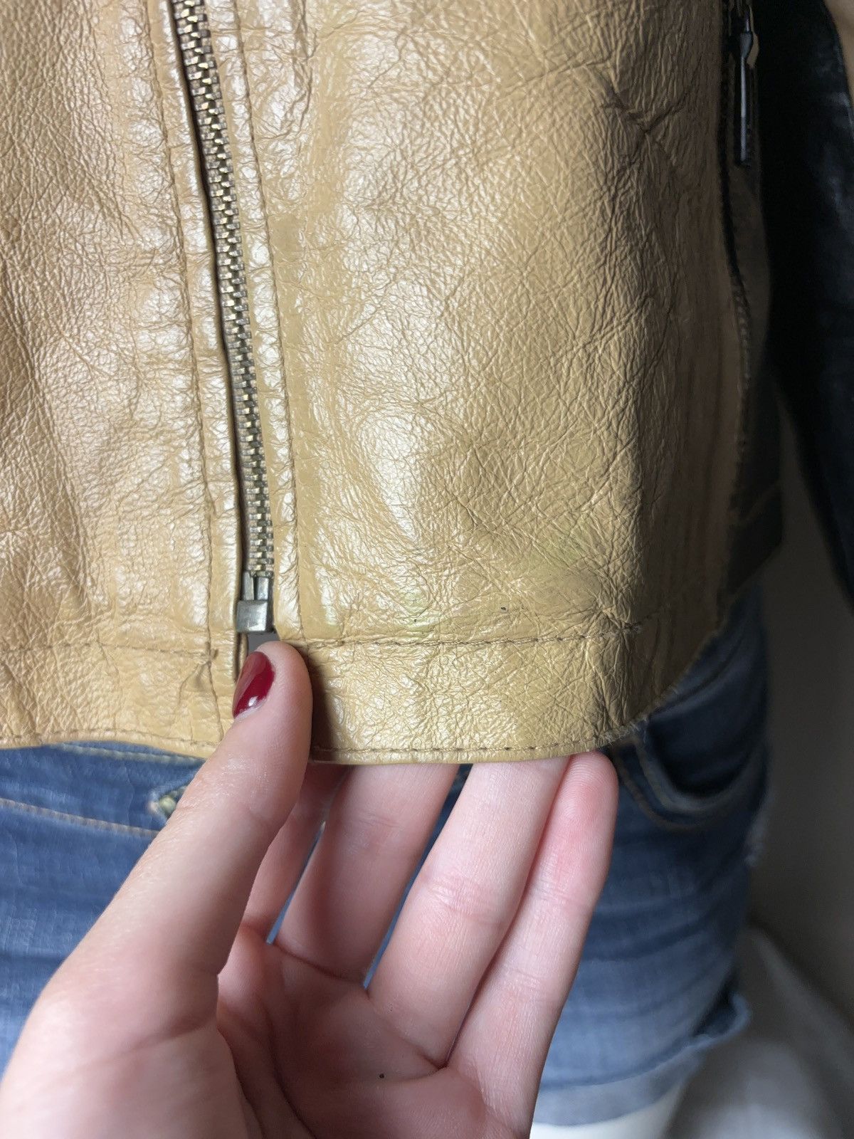 Other Leather Moto Racing style vintage jacket Size L / US 10 / IT 46 - 4 Thumbnail